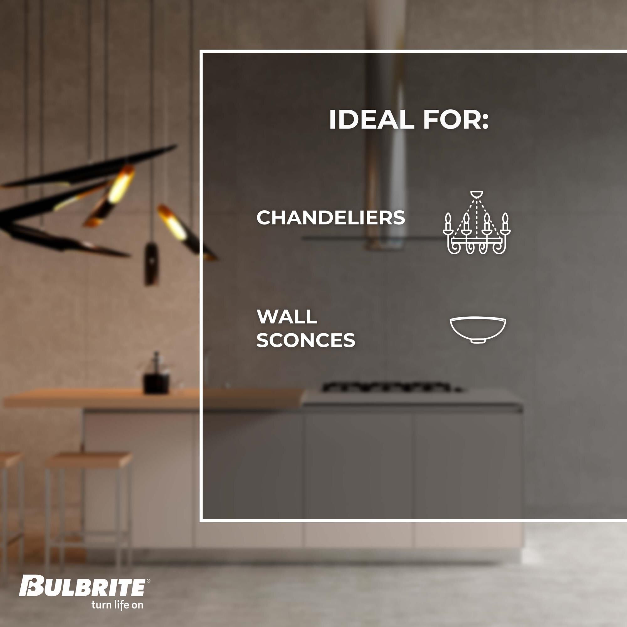 Dimmable 4 Watt 2100K LED Light Bulb by Bulbrite