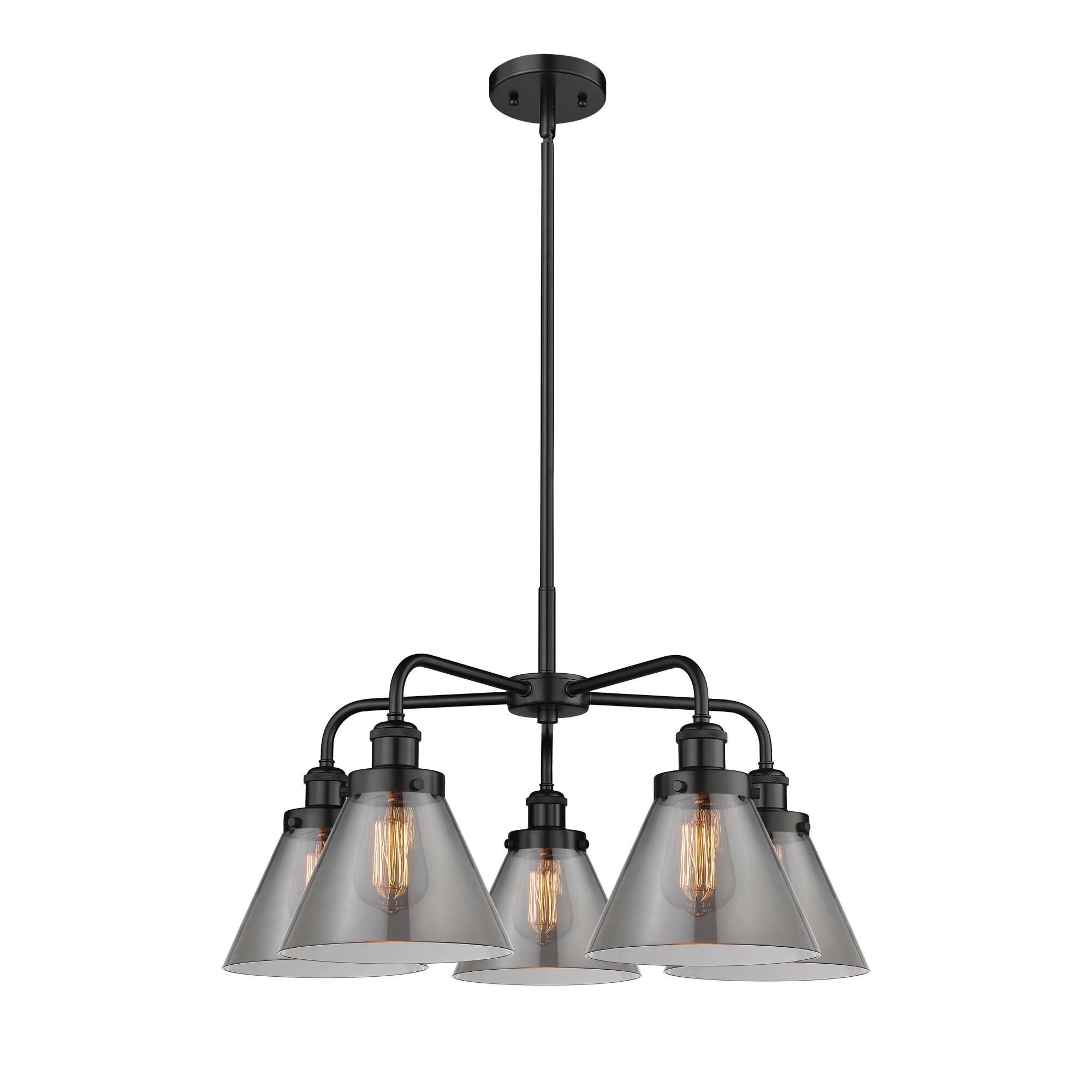 Bruno Marashlian Cone 25 Inch 5 Light Chandelier by Innovations Lighting