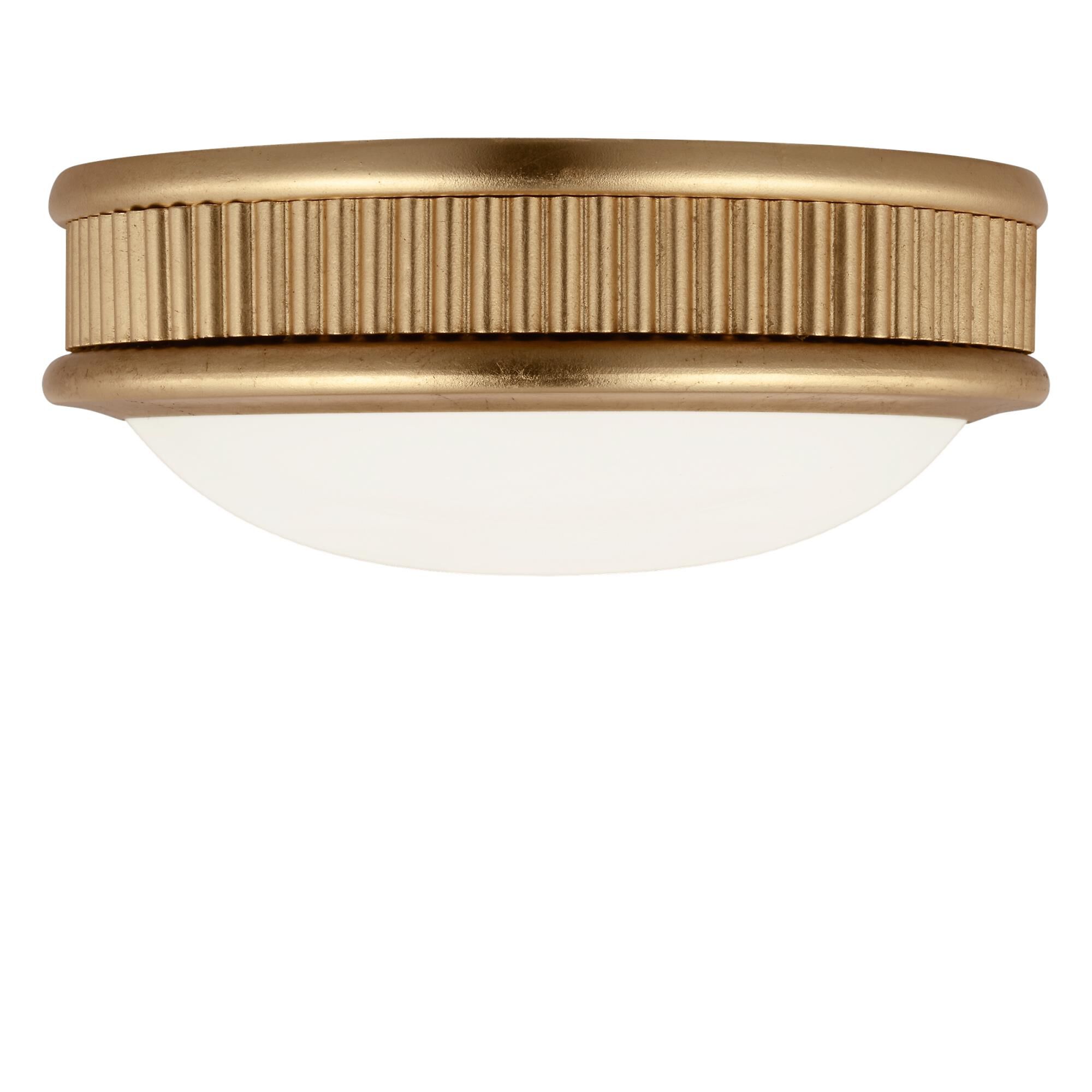 Shown in Gild finish and Milk glass