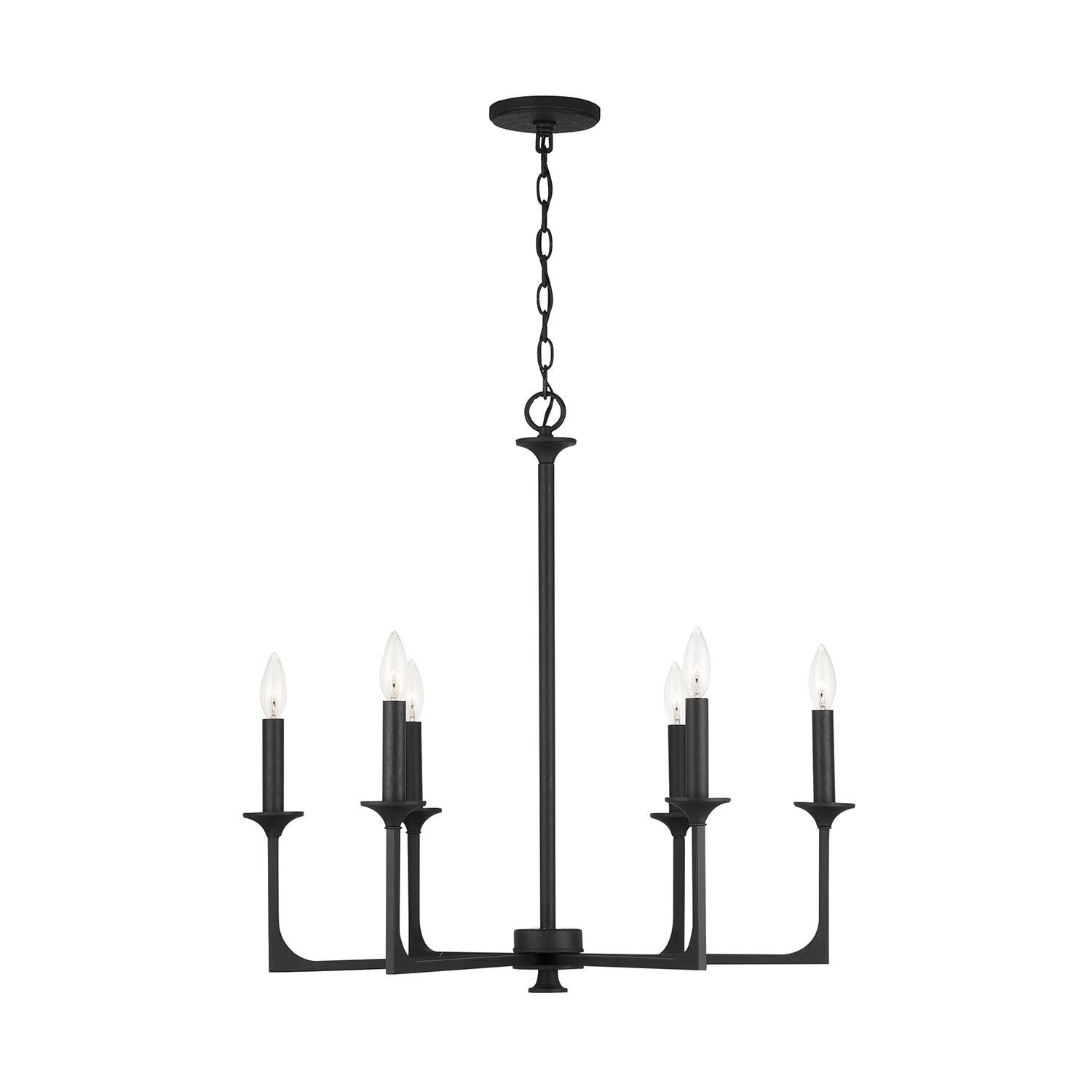 Clint 28 Inch 6 Light Chandelier by Capital Lighting Fixture Company