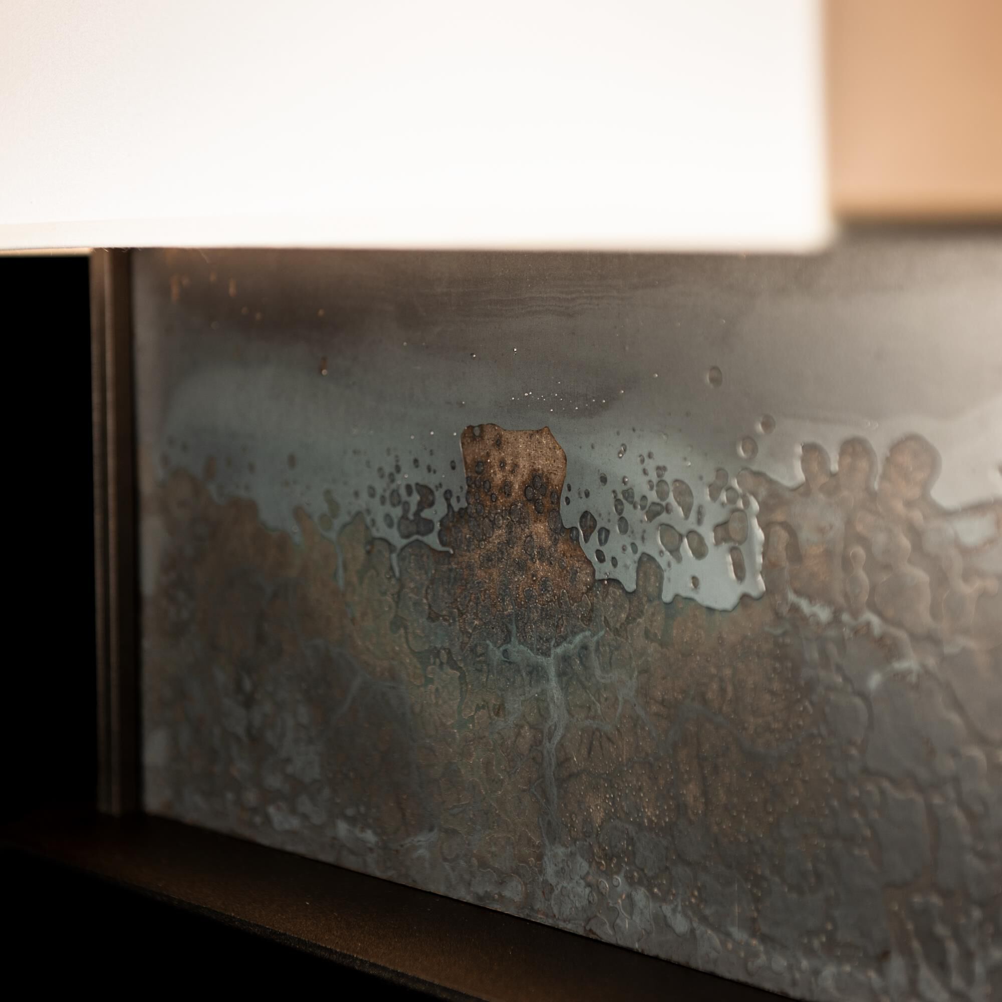 Shown in Oil Rubbed Bronze finish and White shade