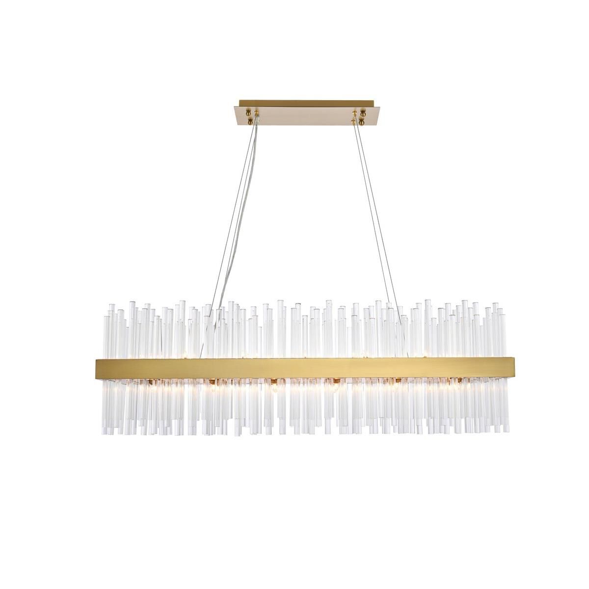 Shown in Satin Gold finish and Royal Cut Clear crystal