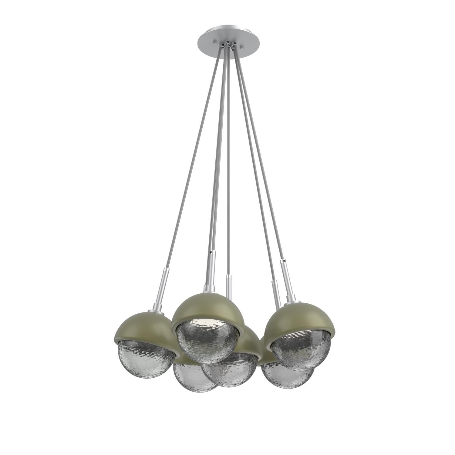 Shown in Classic Silver finish and Smoke glass and Sage Green accent