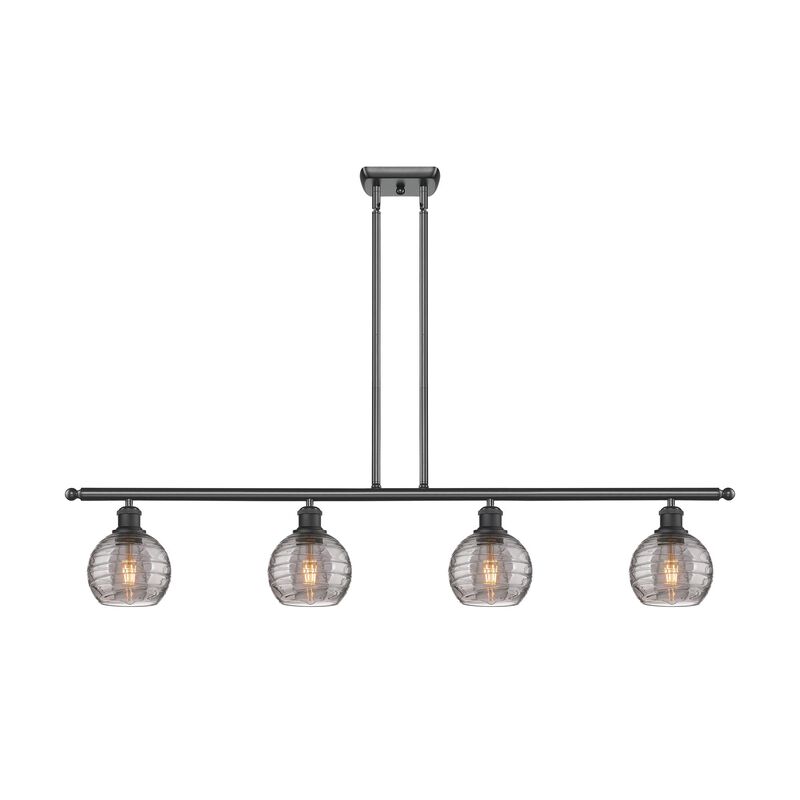 Bruno Marashlian Athens Deco Swirl 48 Inch Linear Suspension Light by Innovations Lighting