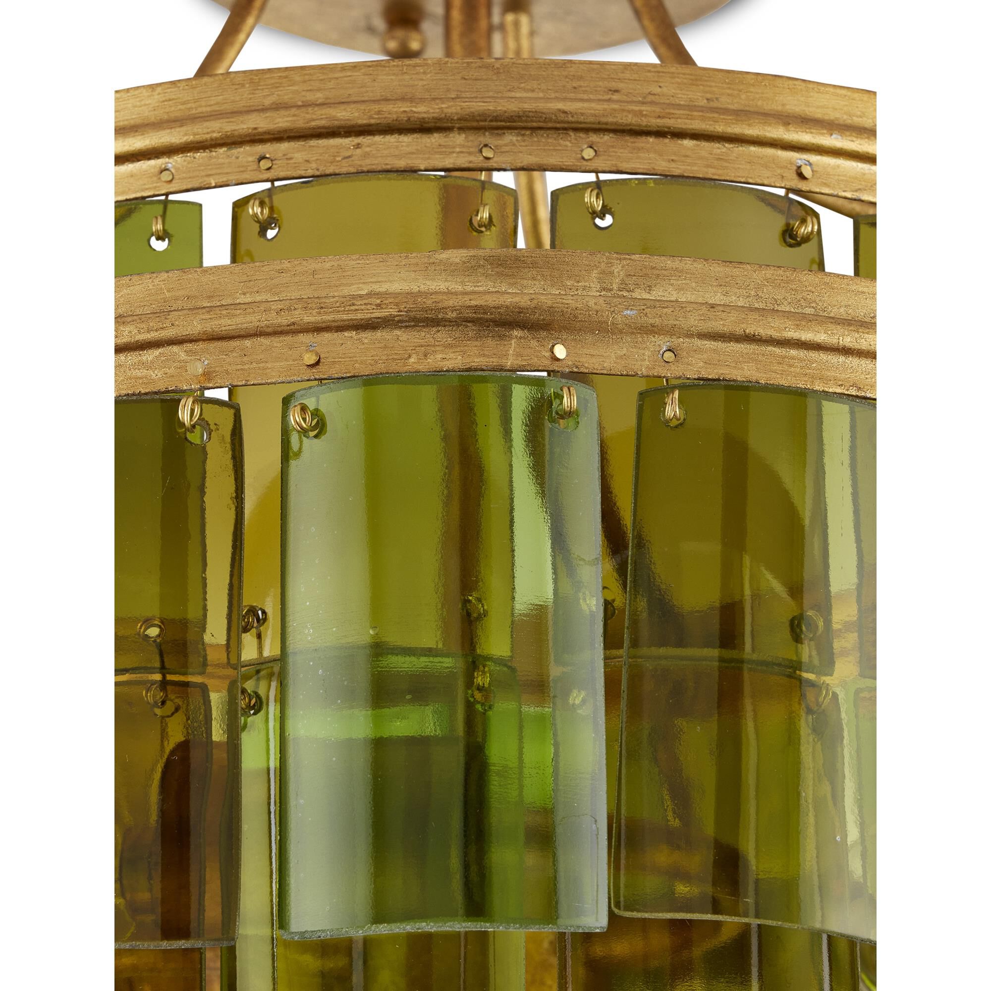 Shown in Contemporary Gold Leaf, Green finish