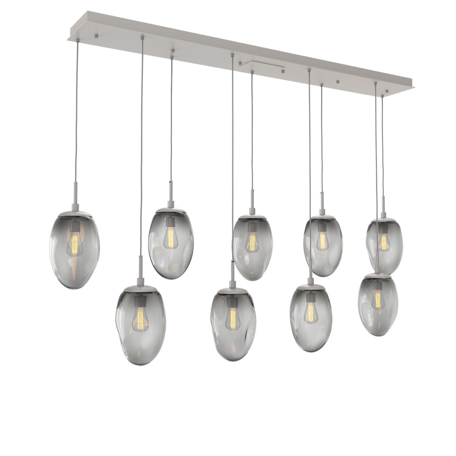 Levi Wilson Nebula 68 Inch 9 Light Linear Suspension Light by Hammerton Studio