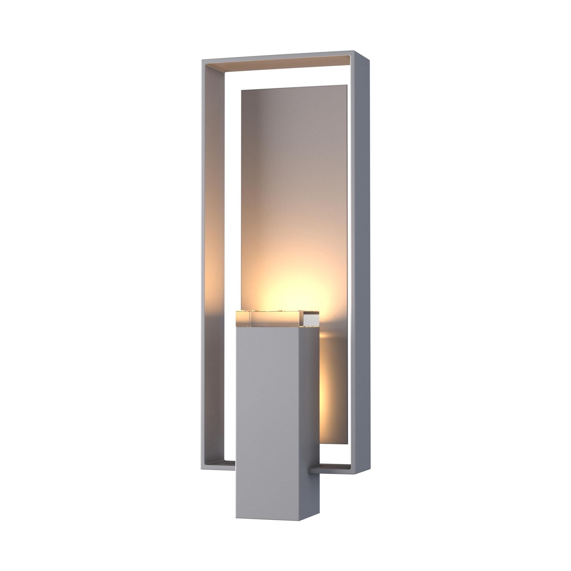 Shown in Coastal Burnished Steel finish and Clear  glass and Coastal Burnished Steel accent