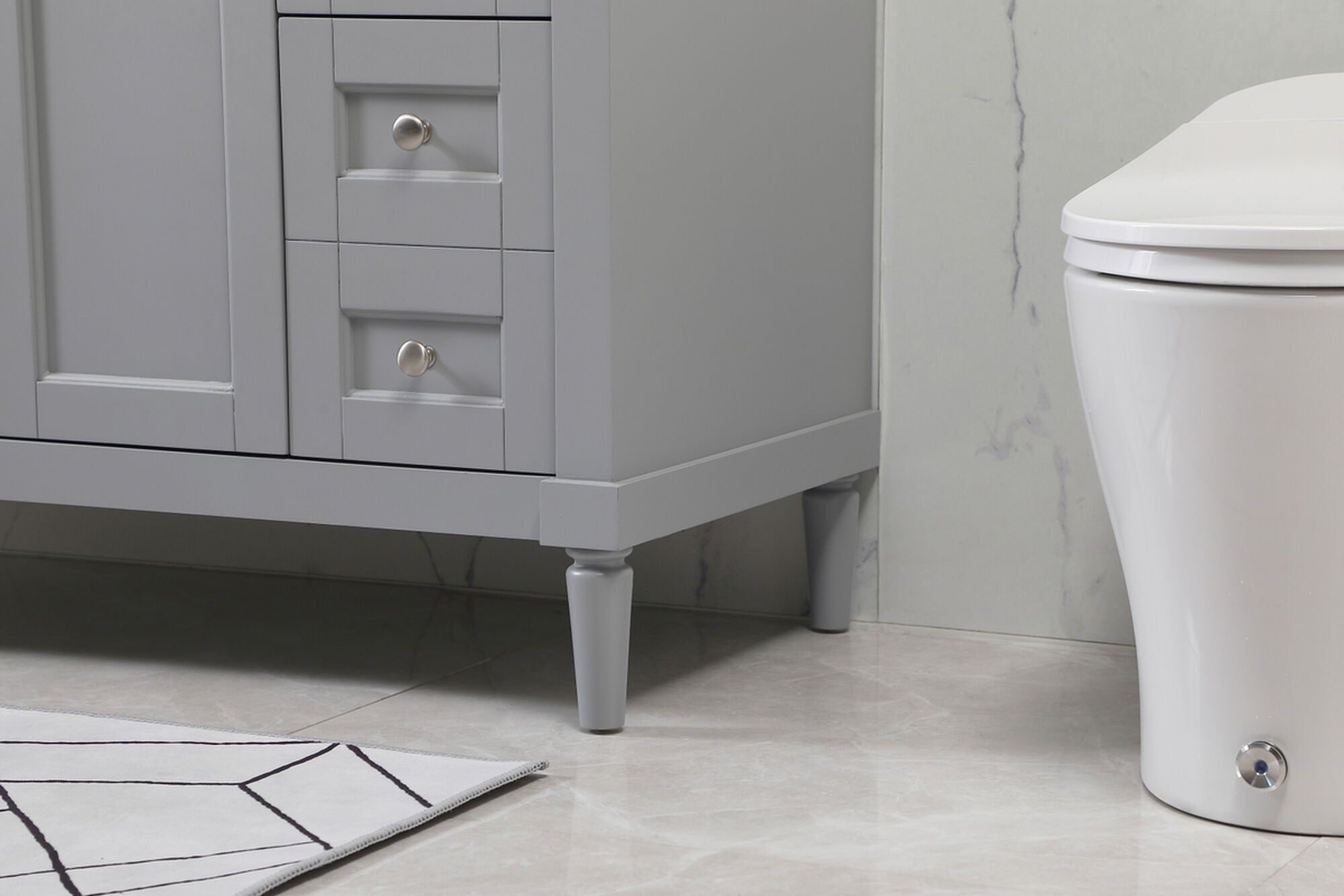 Shown in Grey finish and No Backsplash accent