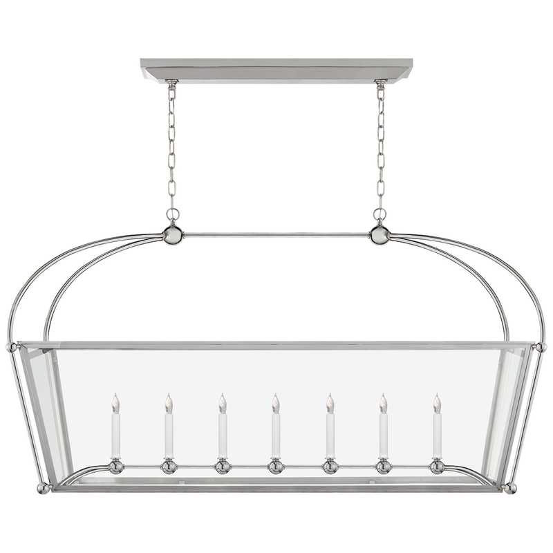 Chapman & Myers Plantation 54 Inch 7 Light Linear Suspension Light by Visual Comfort Signature Collection