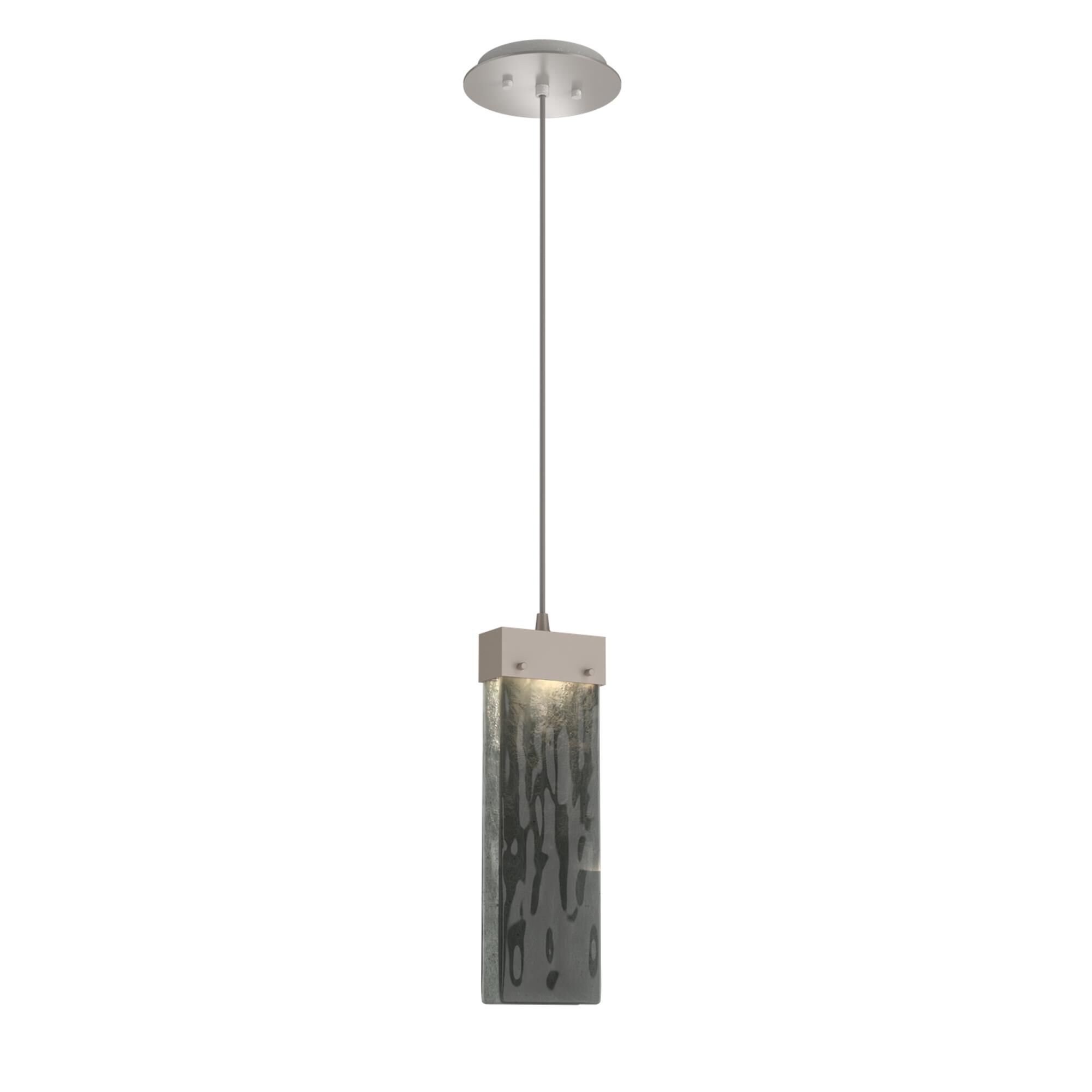 Shown in Metallic Beige Silver finish and Smoke Granite glass