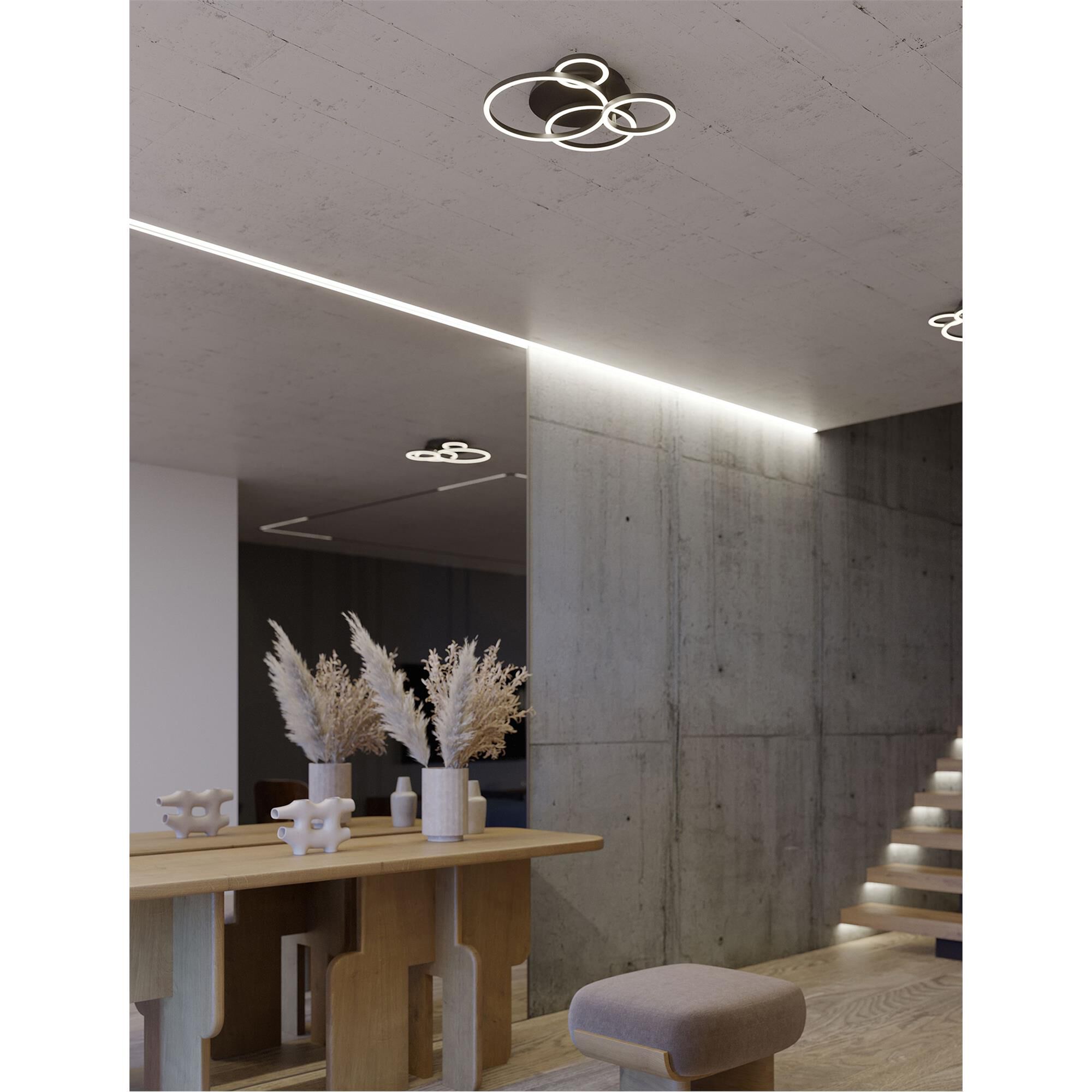 Shown in Black finish and Frosted glass