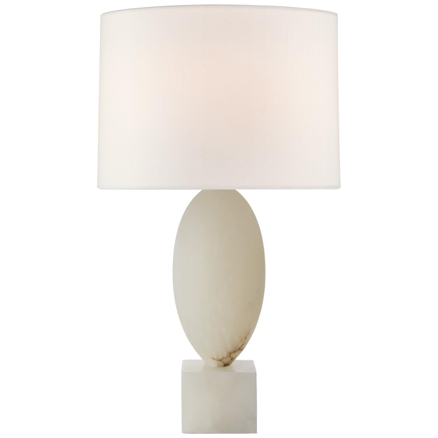 Shown in Alabaster finish and Linen shade