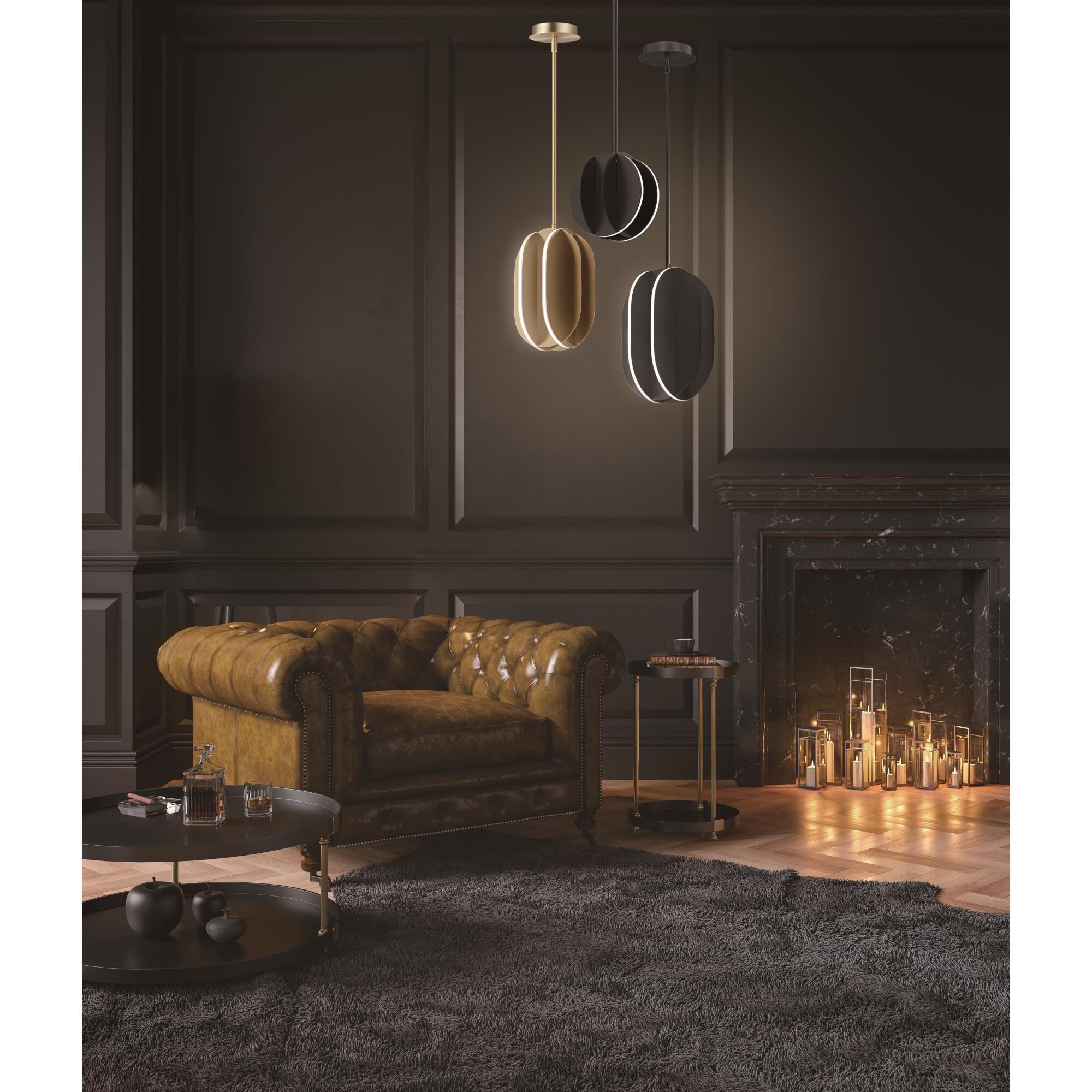 Shown in Satin Brass finish