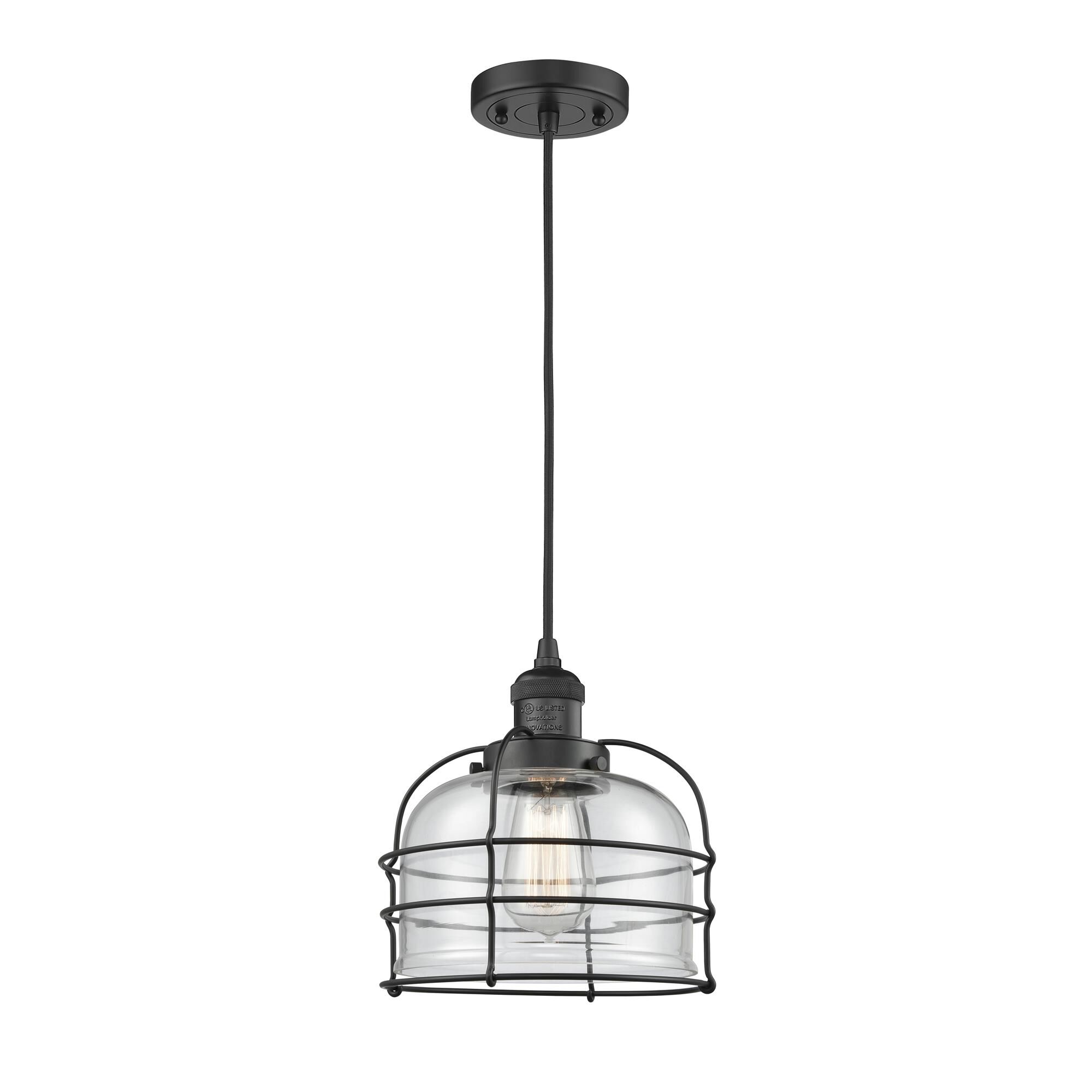 Shown in Matte Black finish and Clear glass