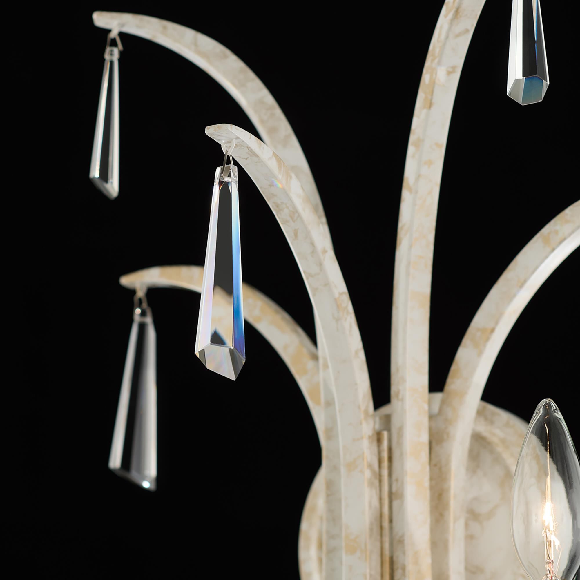 Shown in White Gold finish and Clear Radiance crystal