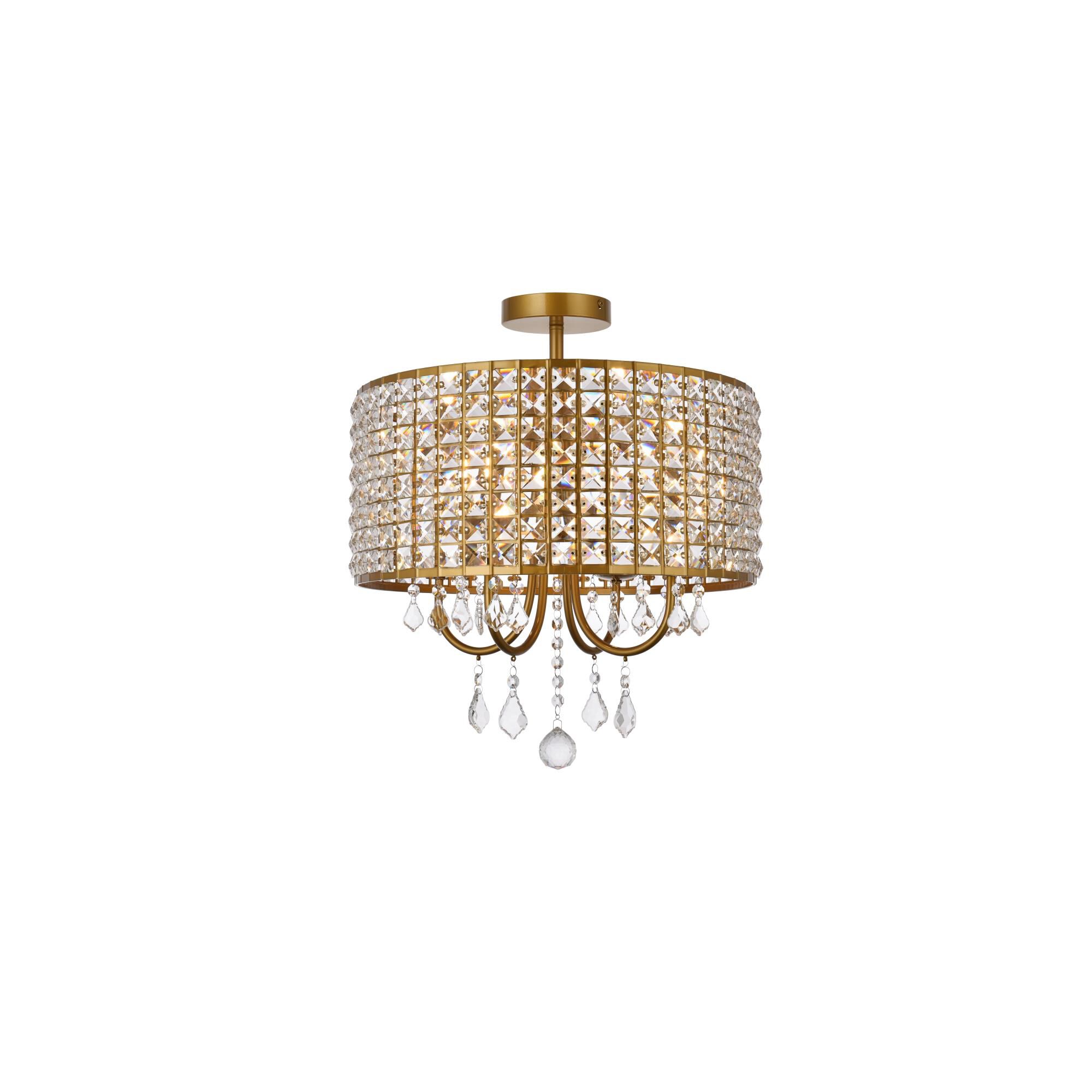 Elise Semi Flush Mount by Elegant Lighting