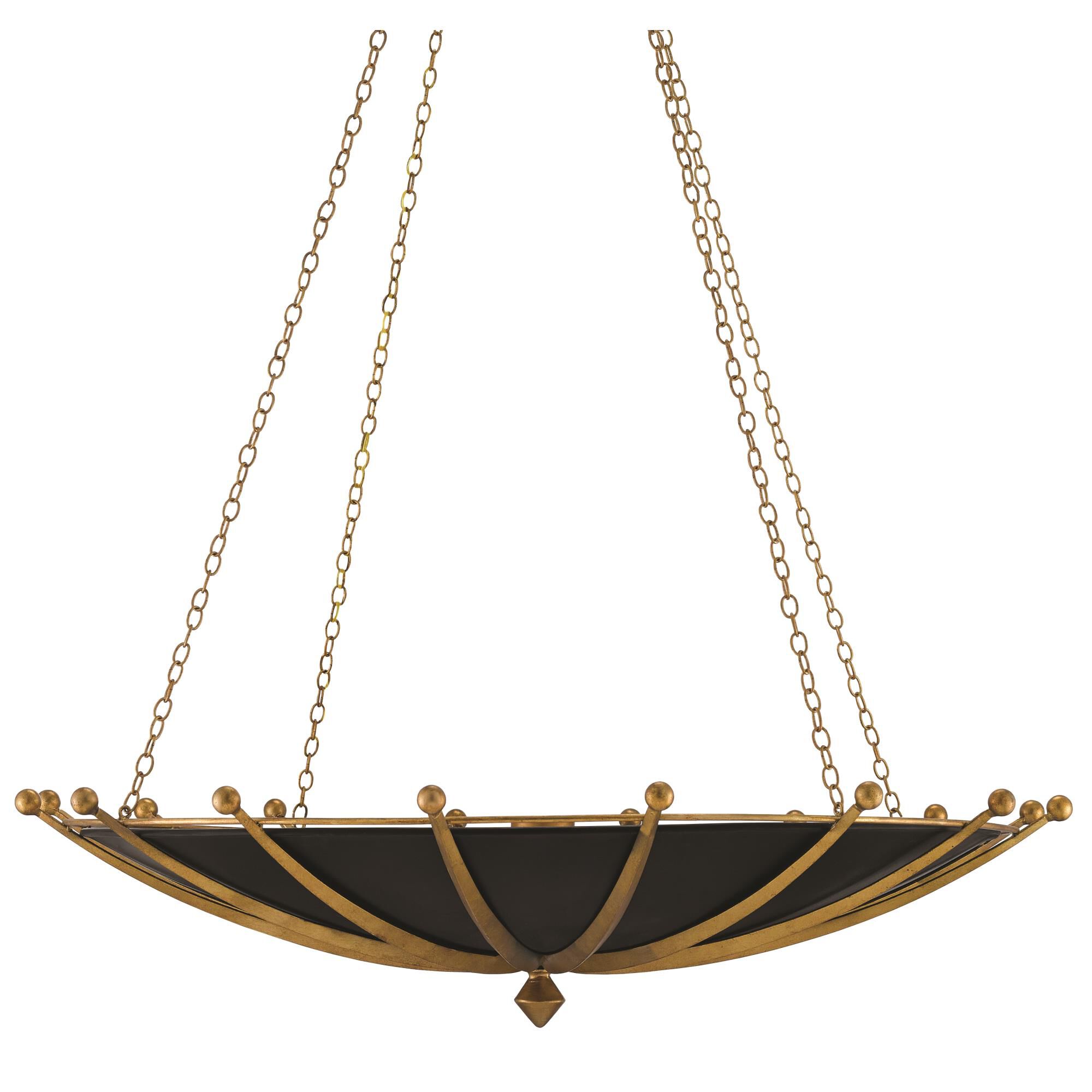 Shown in Antique Gold Leaf-Contemporary Gold Leaf-Satin Black finish