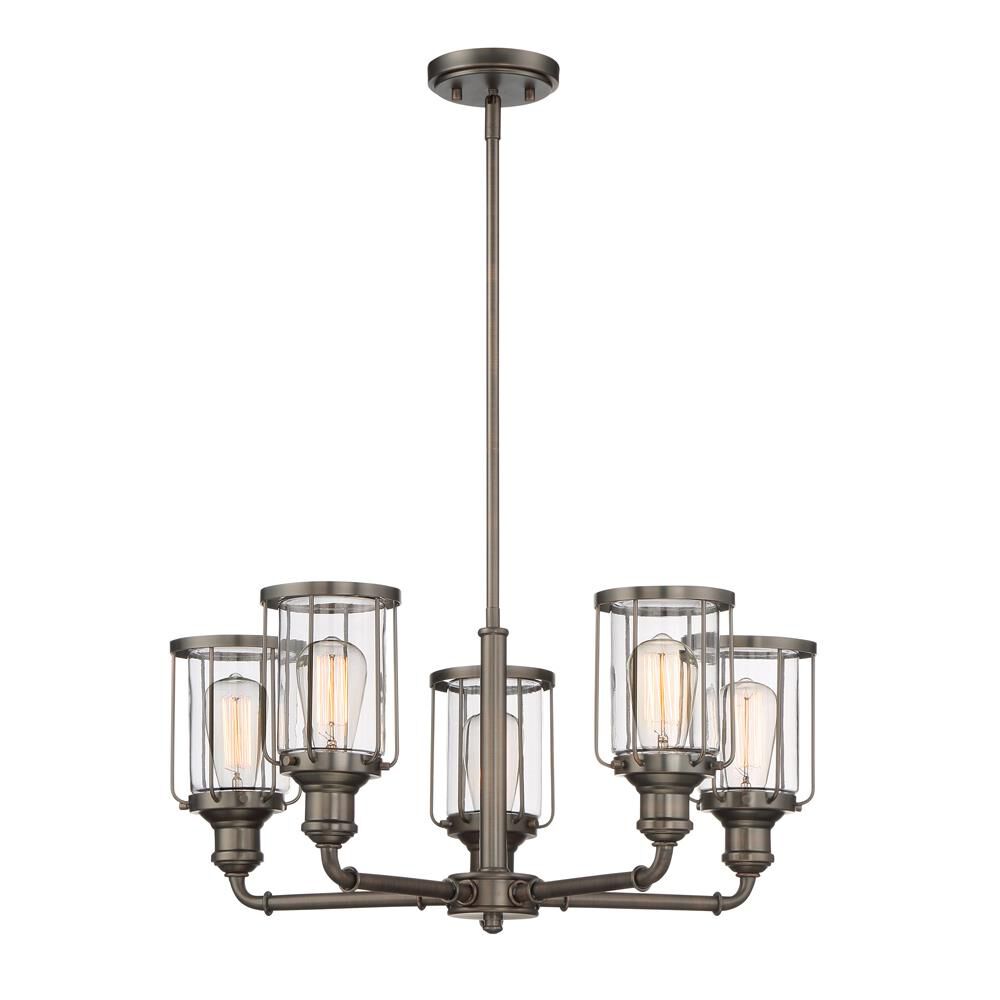 Shown in Satin Copper Bronze finish and Clear glass and Clear Glass shade