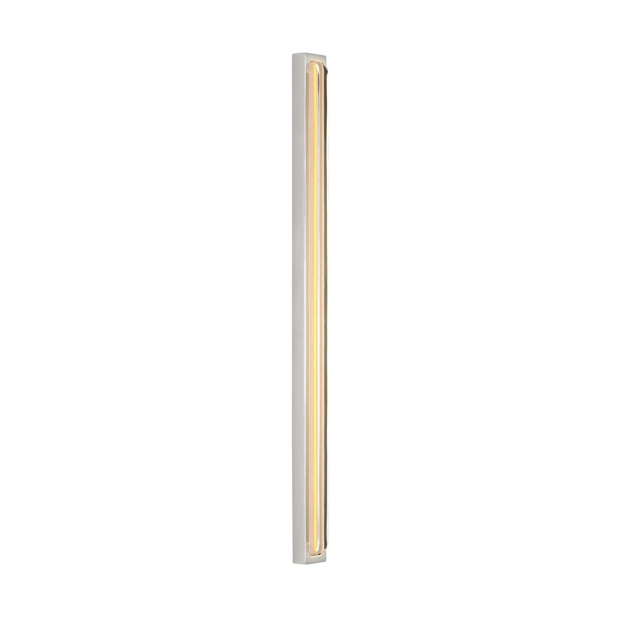 Shown in Polished Nickel finish and Clear Crystal glass