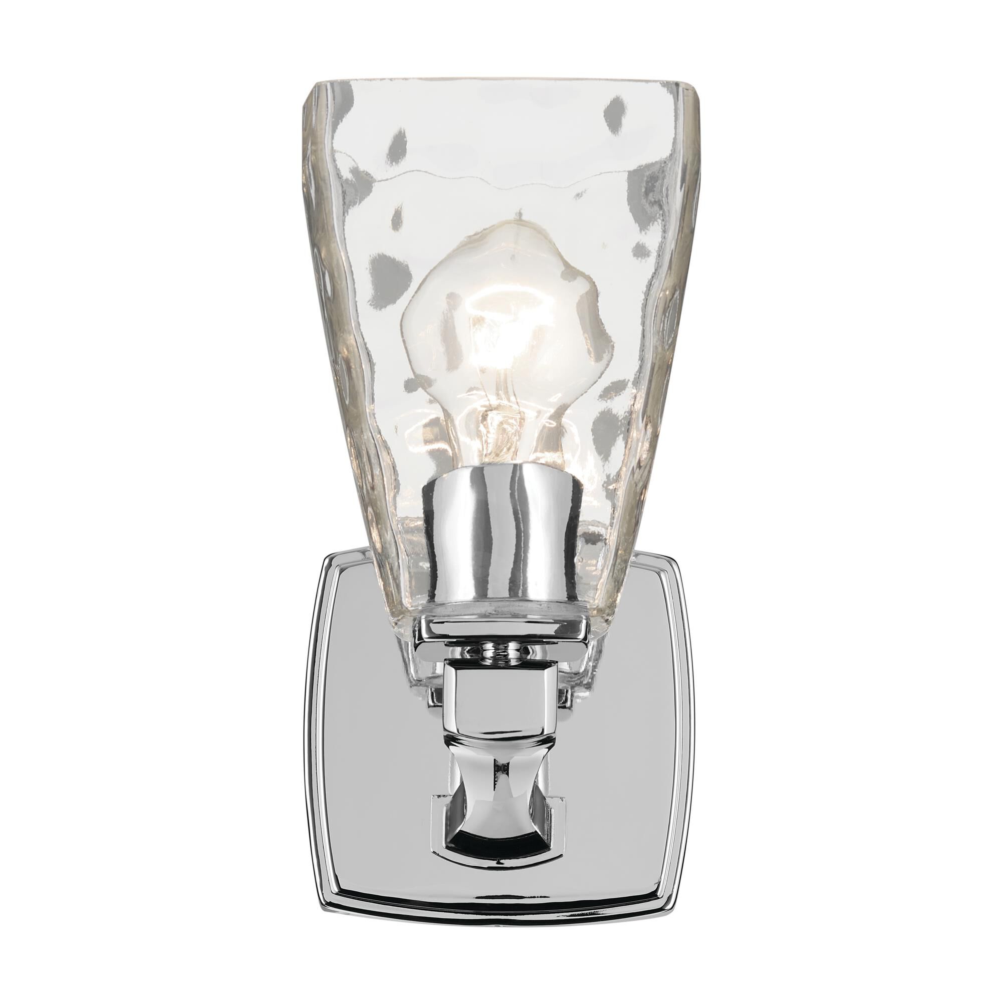 Shown in Chrome finish and Clear Water glass