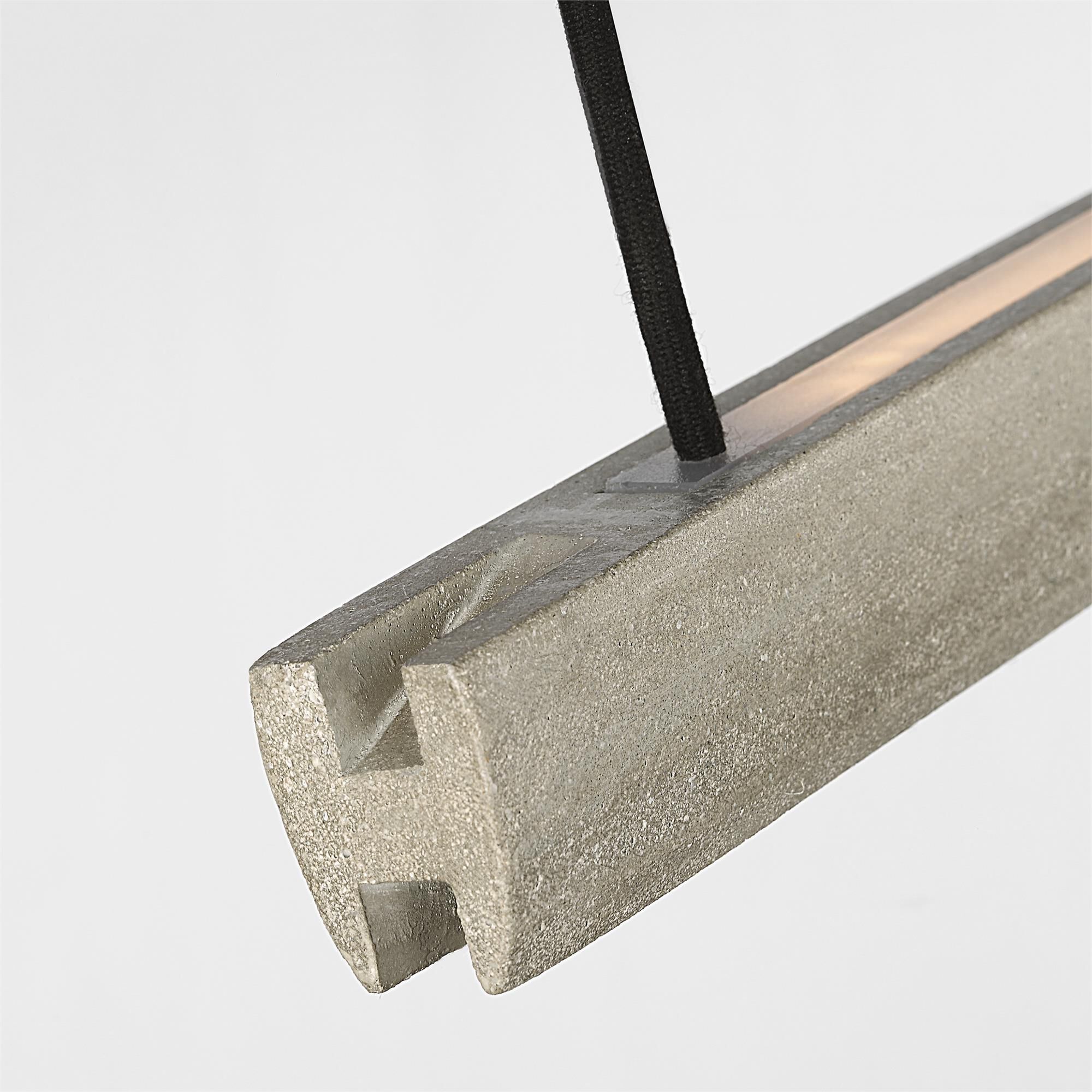 Shown in Honed Concrete finish and Concrete shade