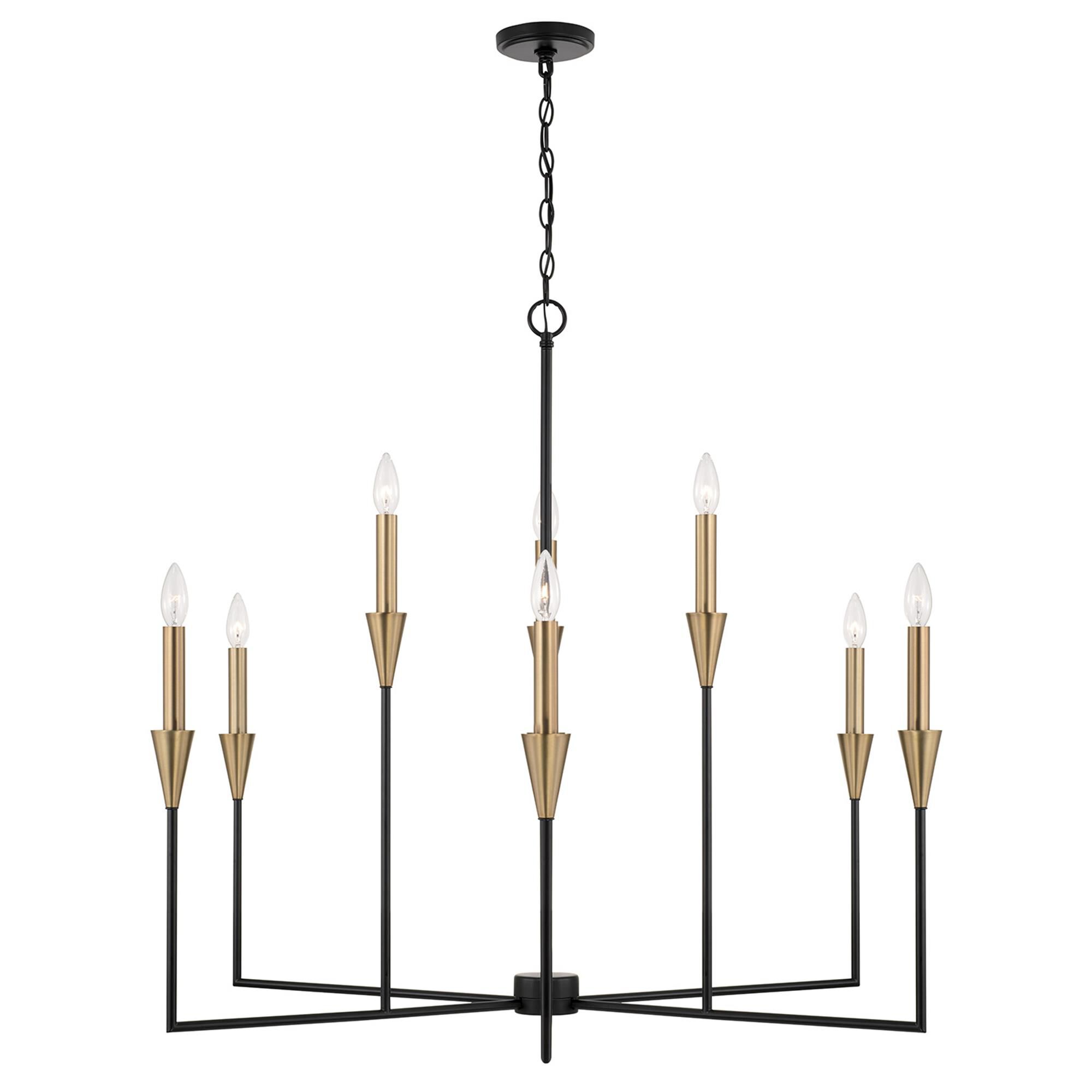 Shown in Aged Brass And Black finish