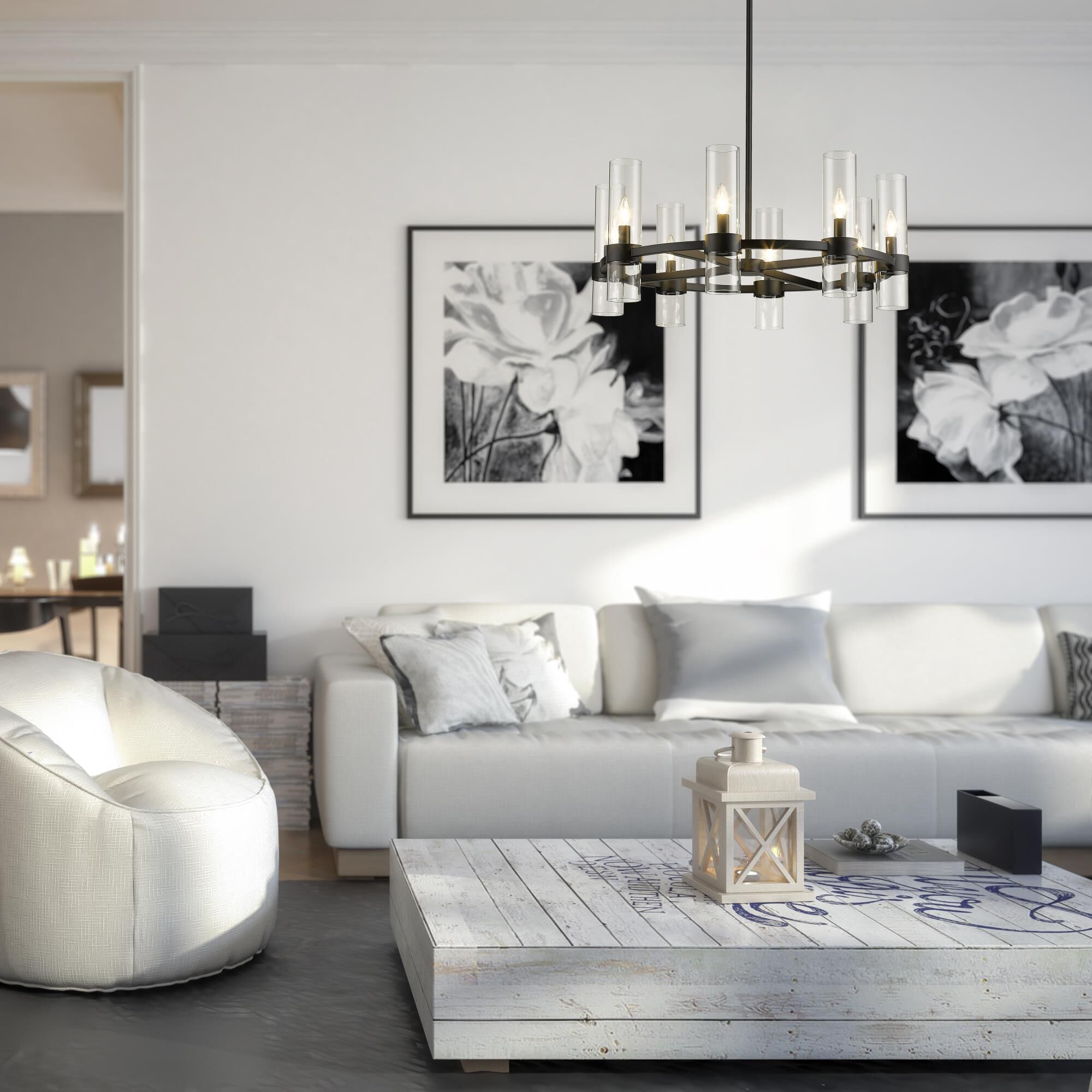 Datus 32 Inch 8 Light Chandelier by Z-Lite