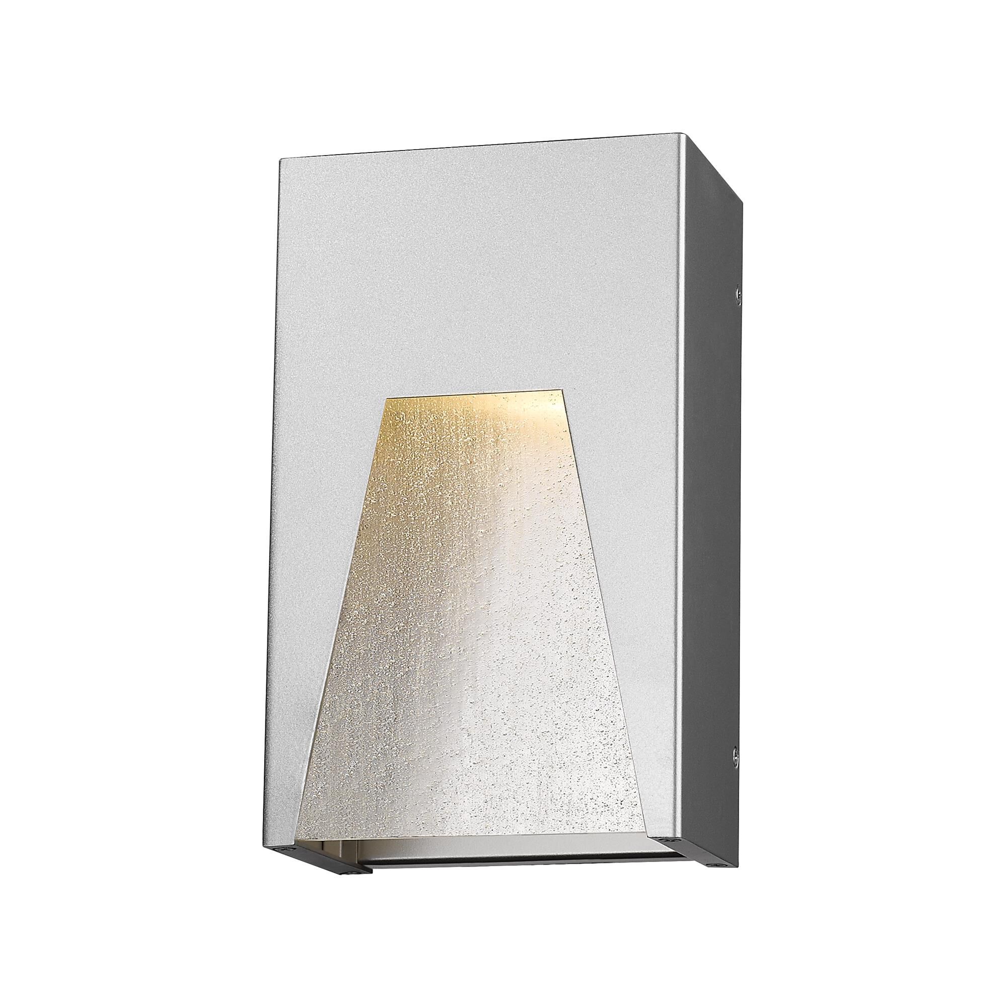 Shown in Silver finish and Glass shade