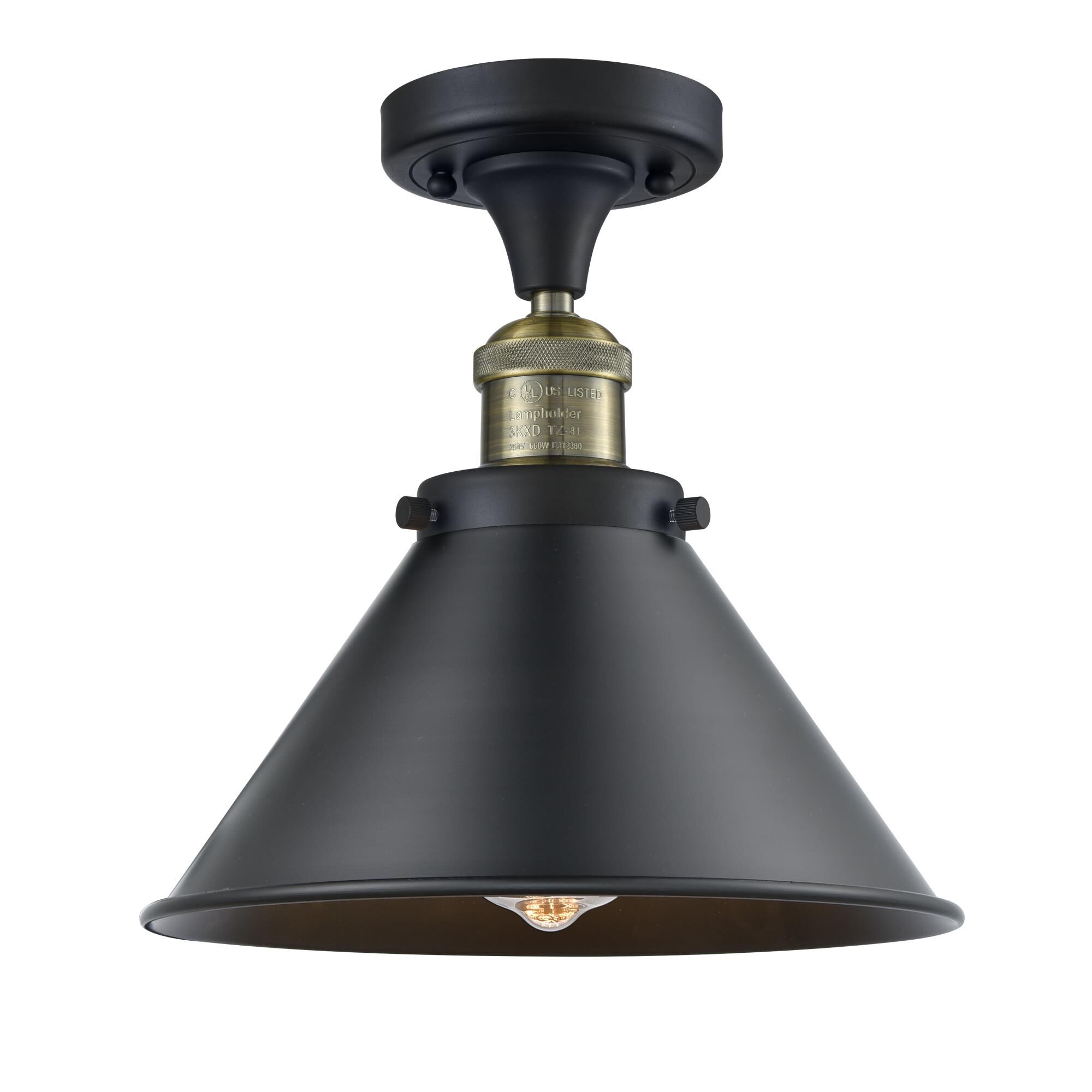 Bruno Marashlian Briarcliff 10 Inch 1 Light Semi Flush Mount by Innovations Lighting