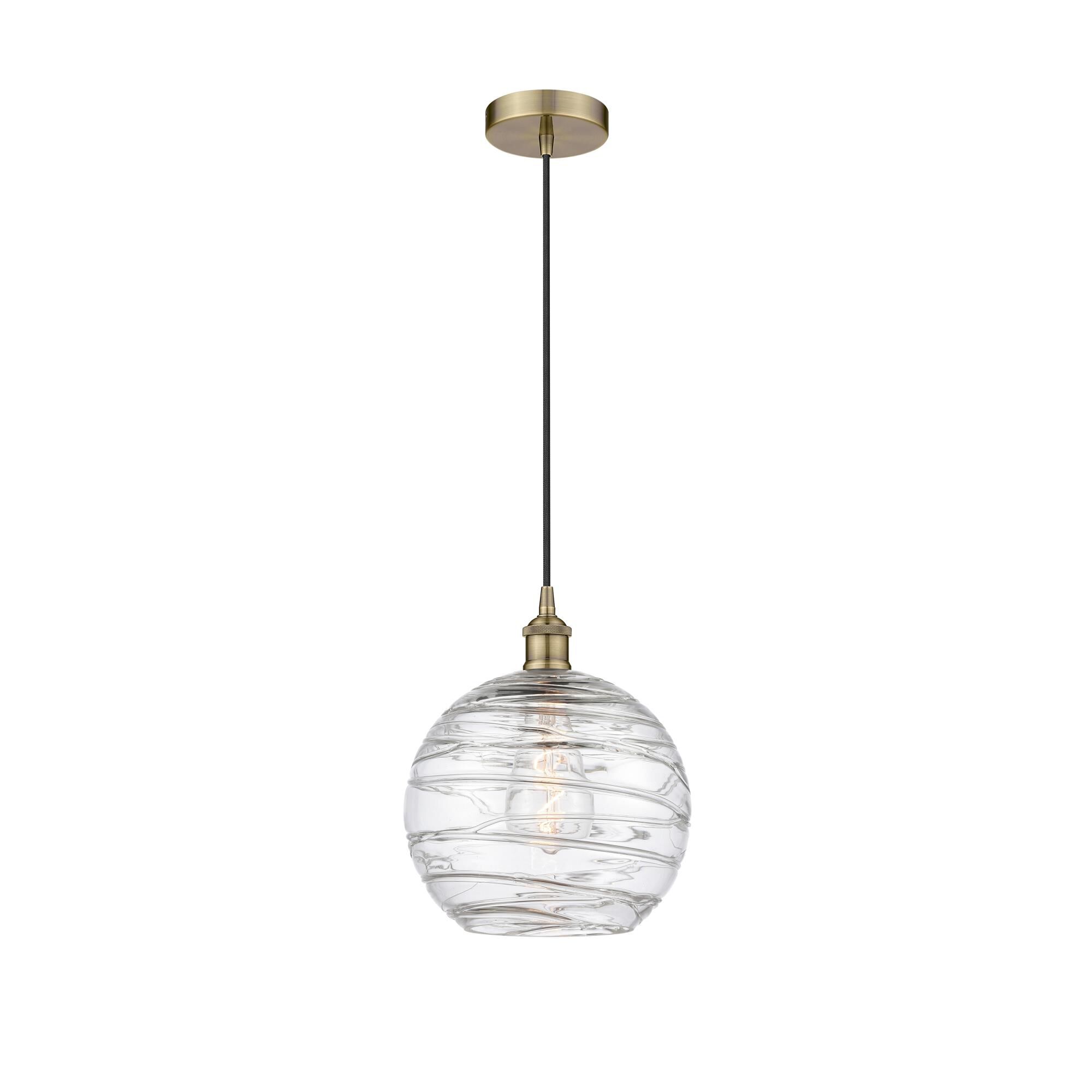 Bruno Marashlian Athens Deco Swirl 10 Inch Mini Pendant by Innovations Lighting