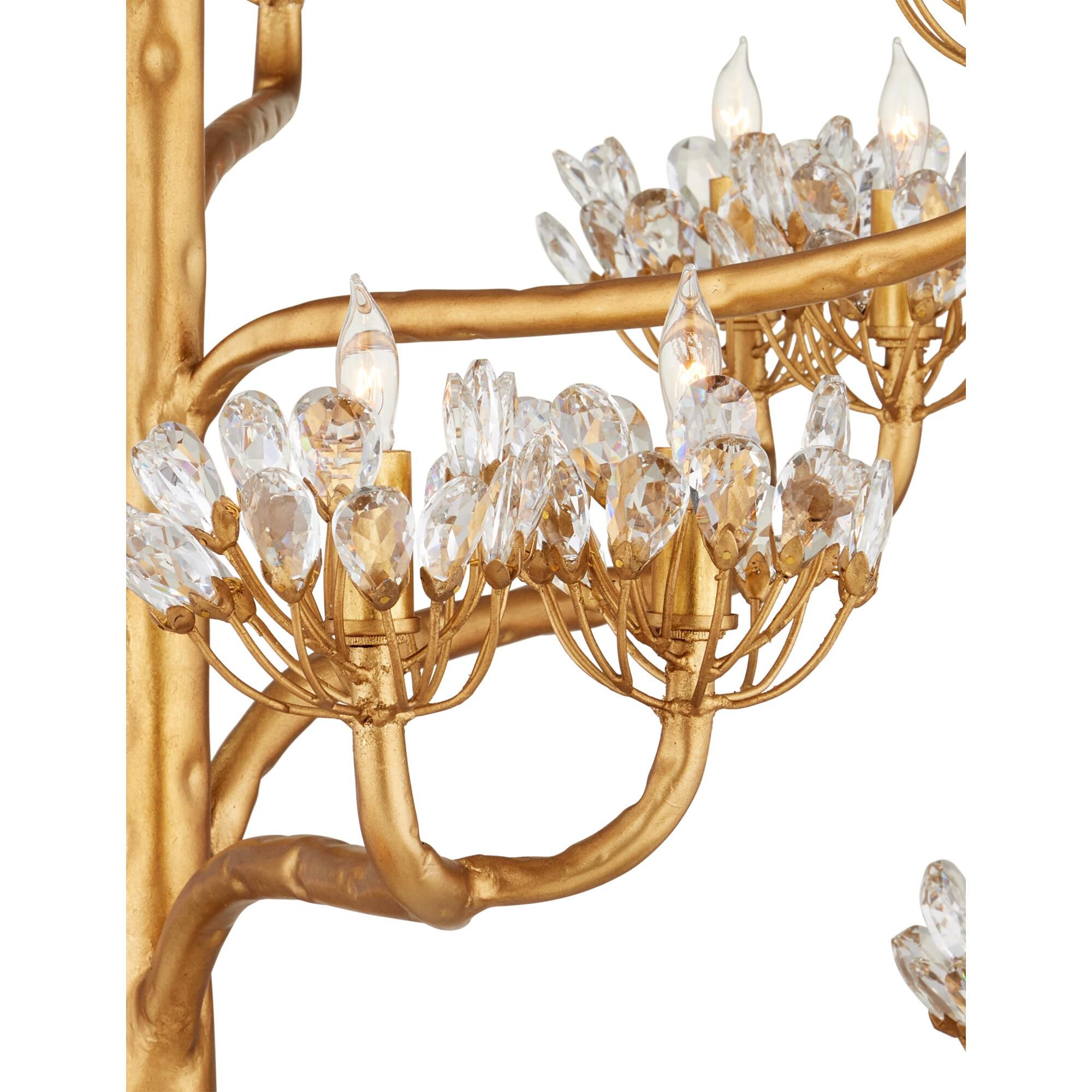 Agave Americana 42 Inch 22 Light Chandelier by Currey and Company