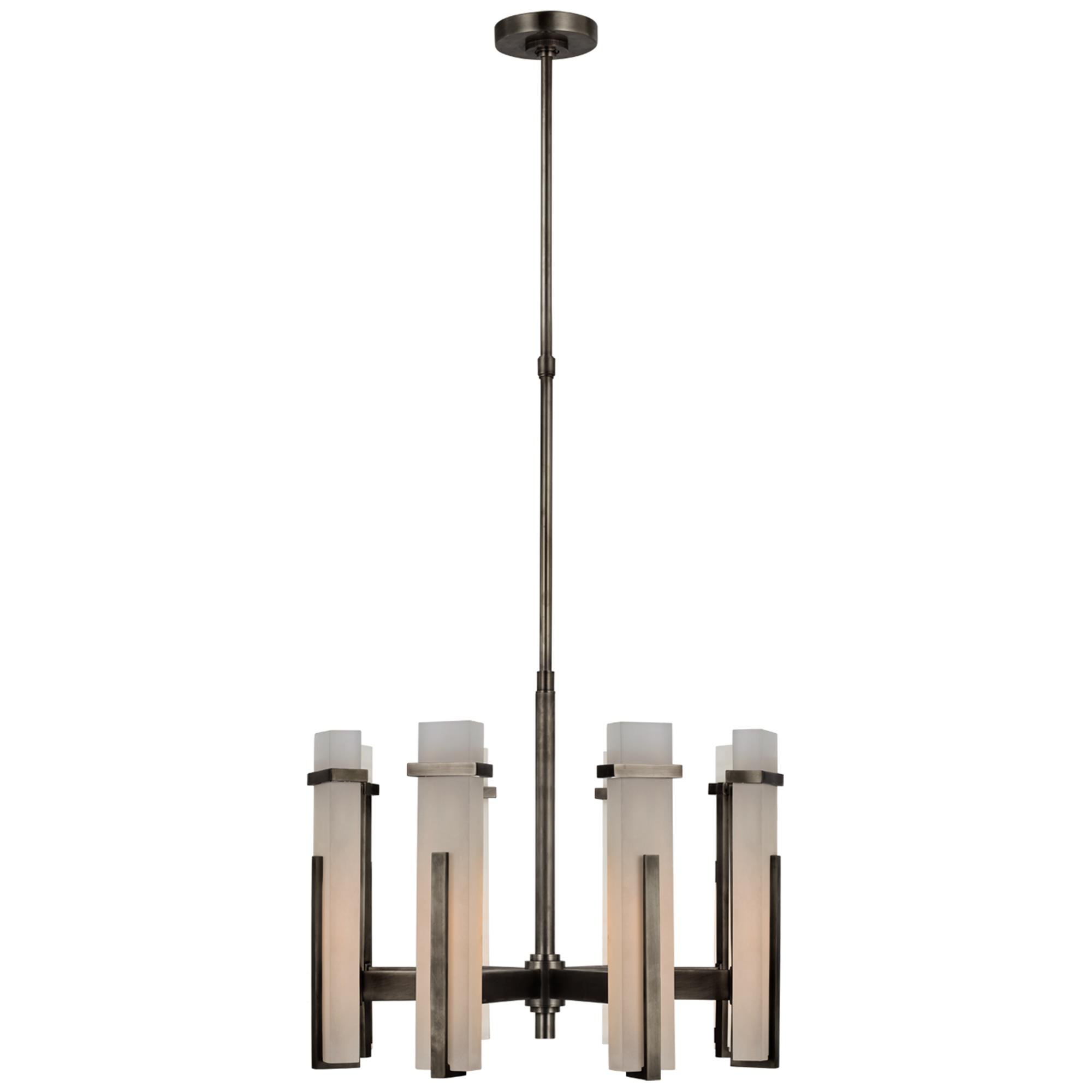 Shown in Bronze finish and Alabaster shade