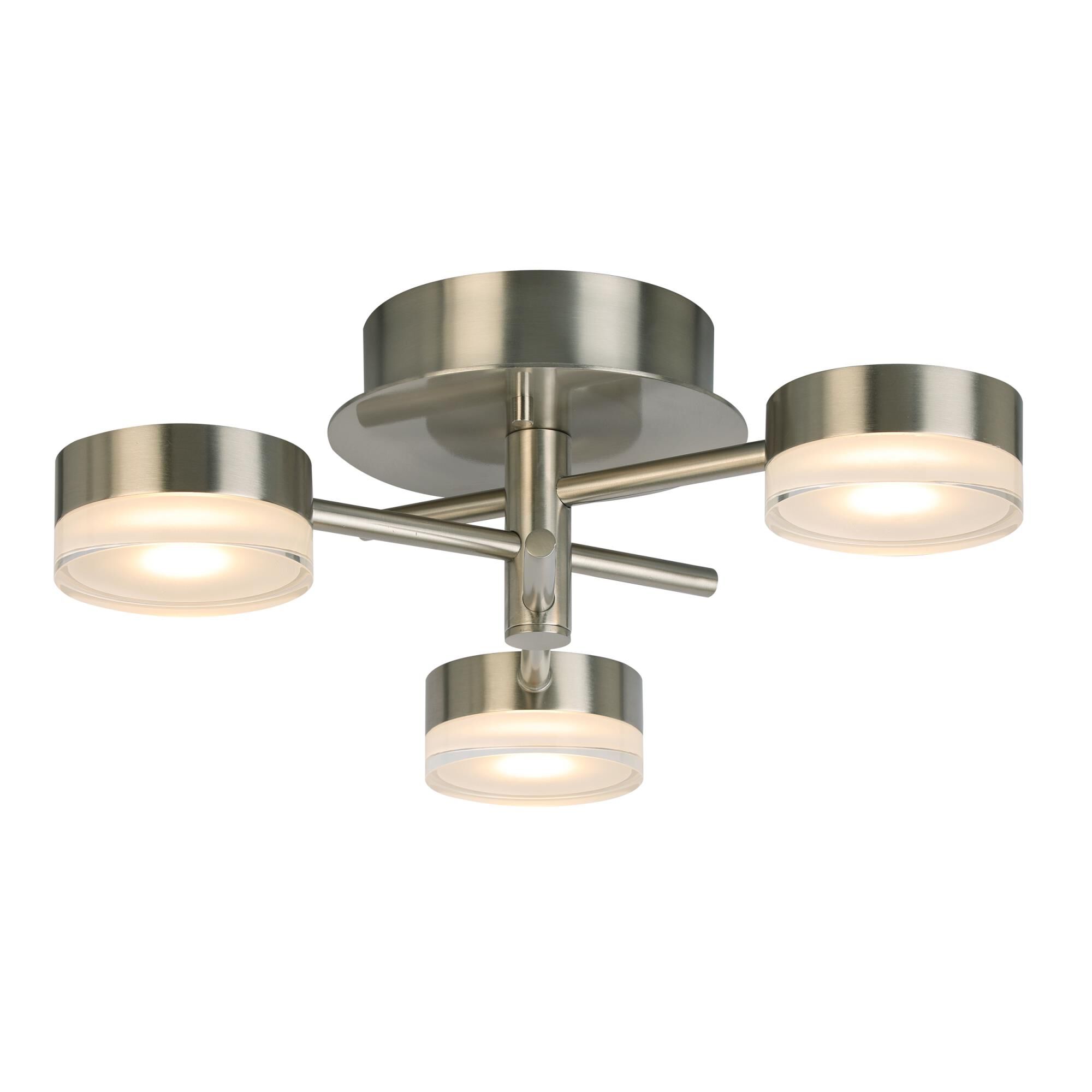 Eglo Transton 15 Inch 3 Light LED Semi Flush Mount by Eglo Lighting