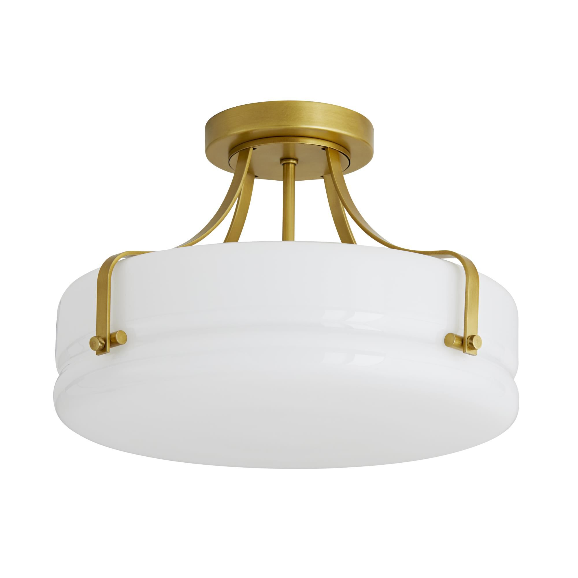 Hurst 13 Inch 3 Light Semi Flush Mount by Arteriors Home