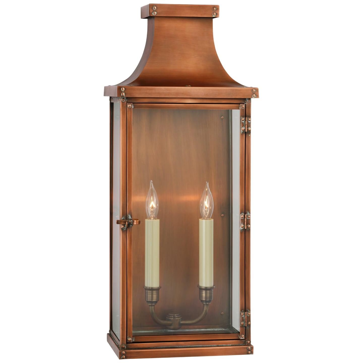 Shown in Natural Copper finish and Clear glass