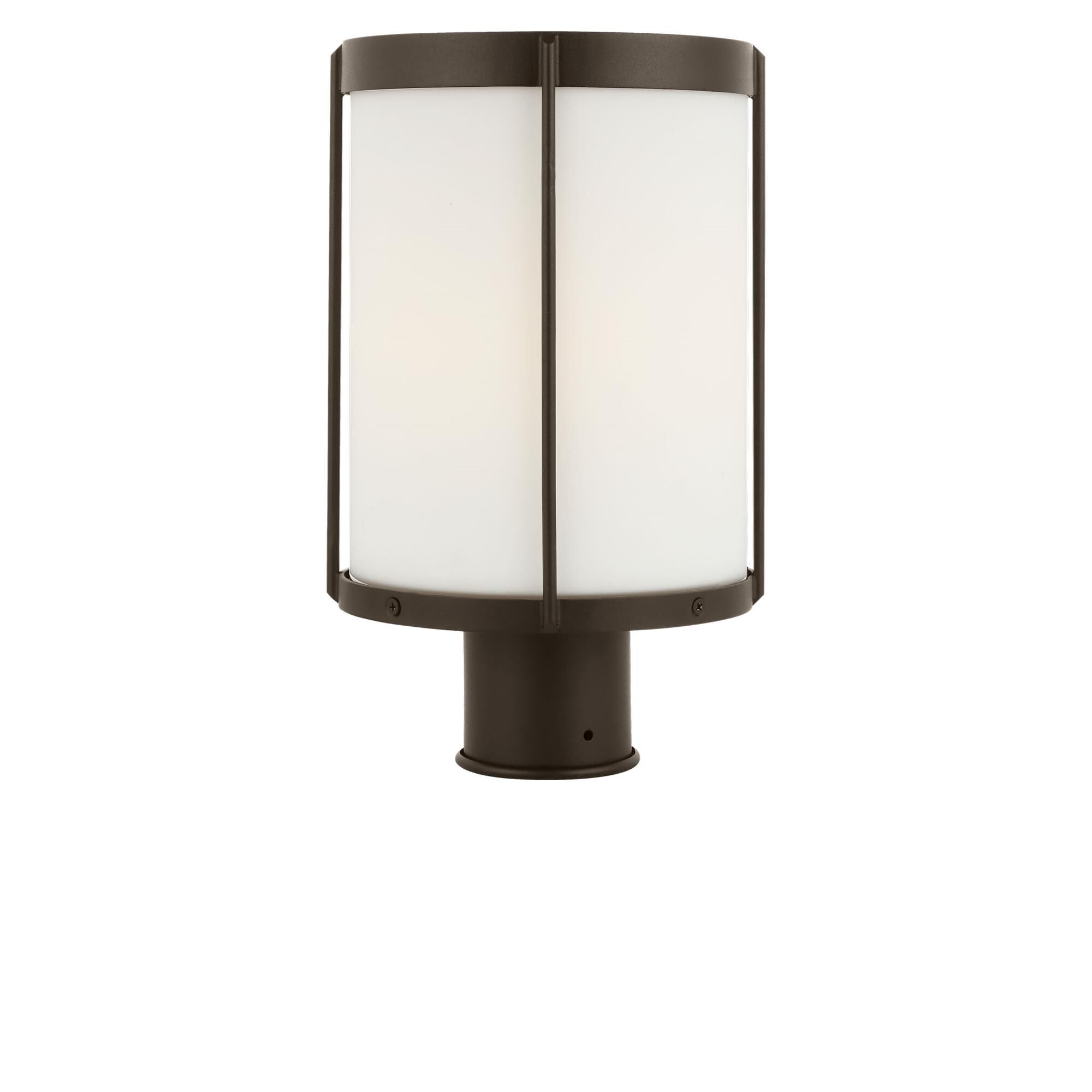 Shown in Antique Bronze finish and Etched White glass