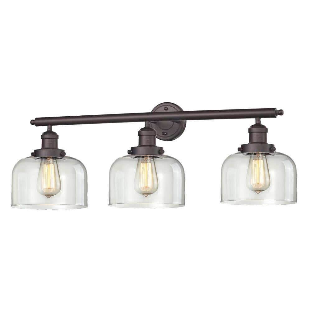 Shown in Oil Rubbed Bronze finish and Clear glass