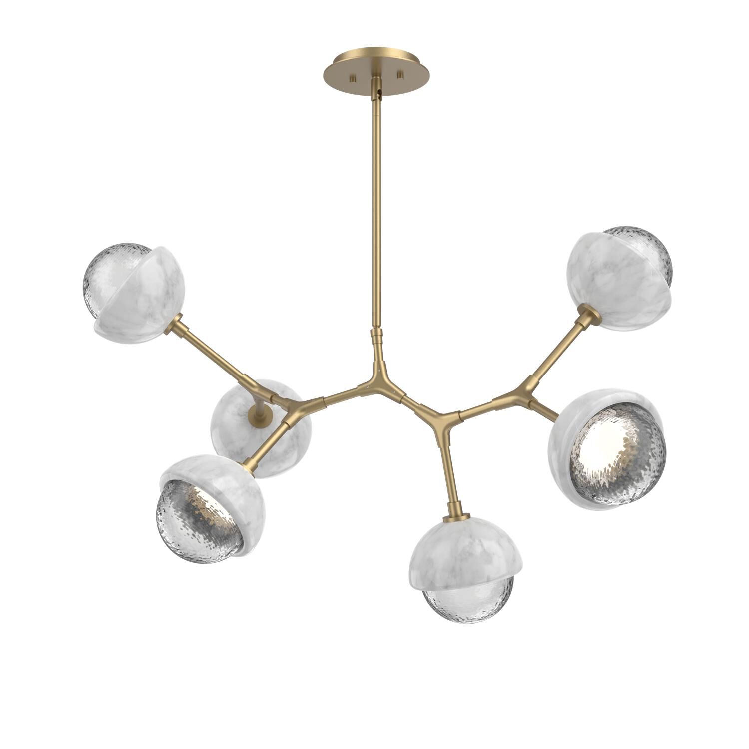 Levi Wilson Cabochon 31 Inch Linear Suspension Light by Hammerton Studio