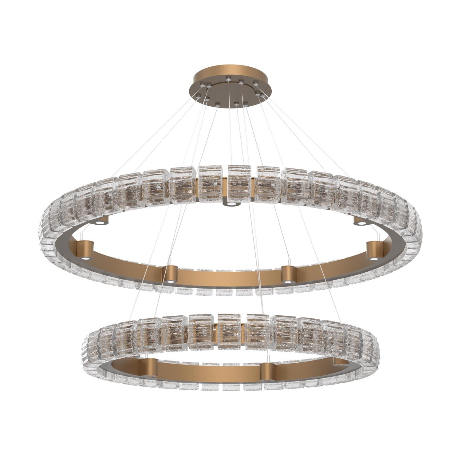 Shown in Novel Brass finish and Clear glass