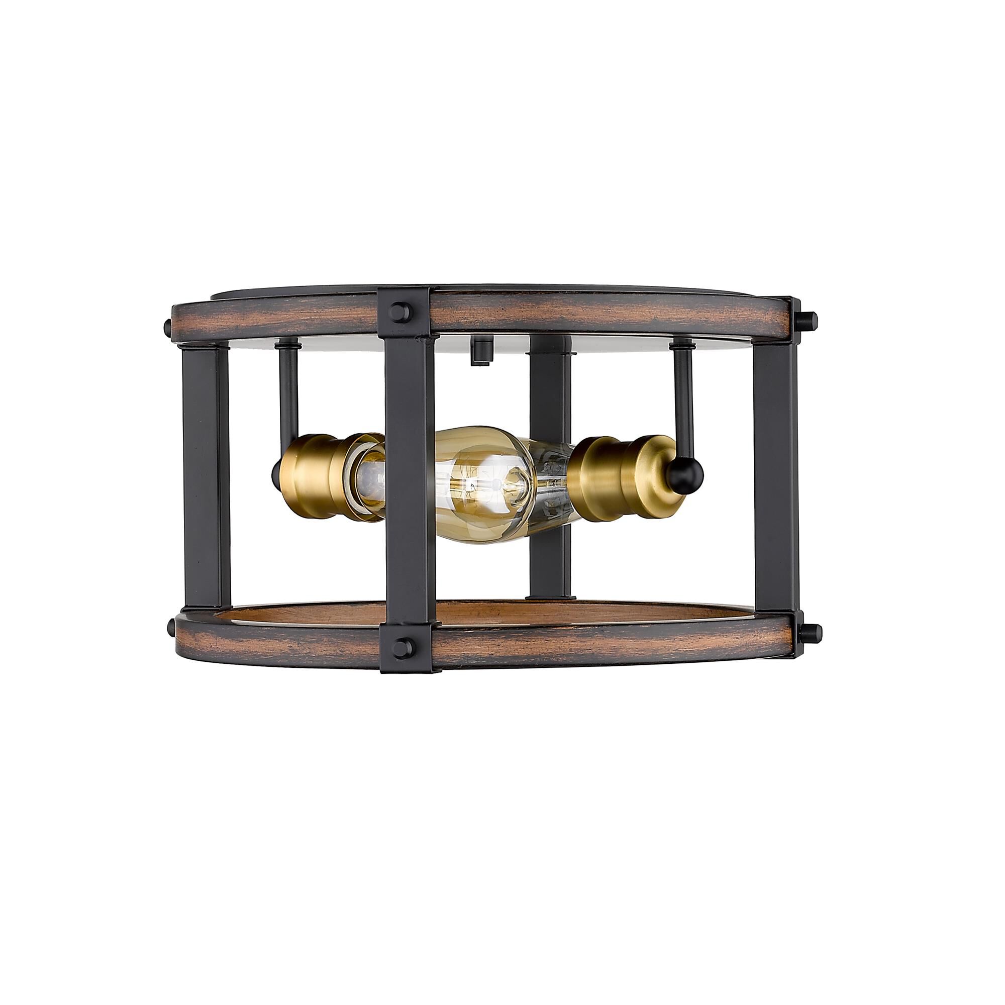 Shown in Rustic Mahogany finish and --- glass and --- shade