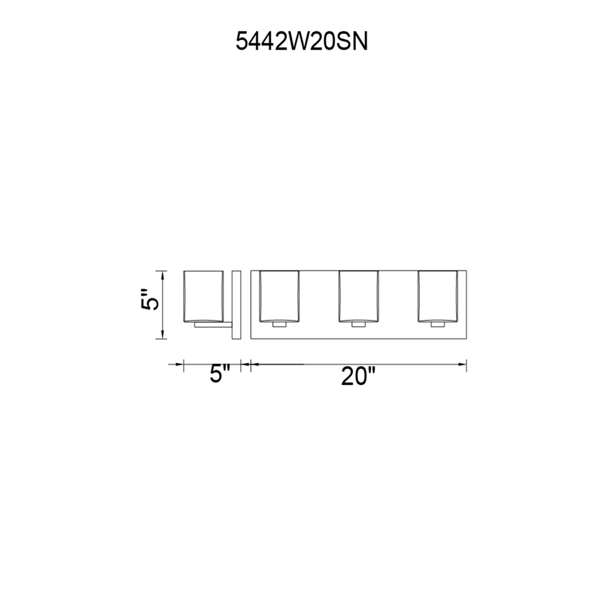 Shown in Satin Nickel finish and White shade