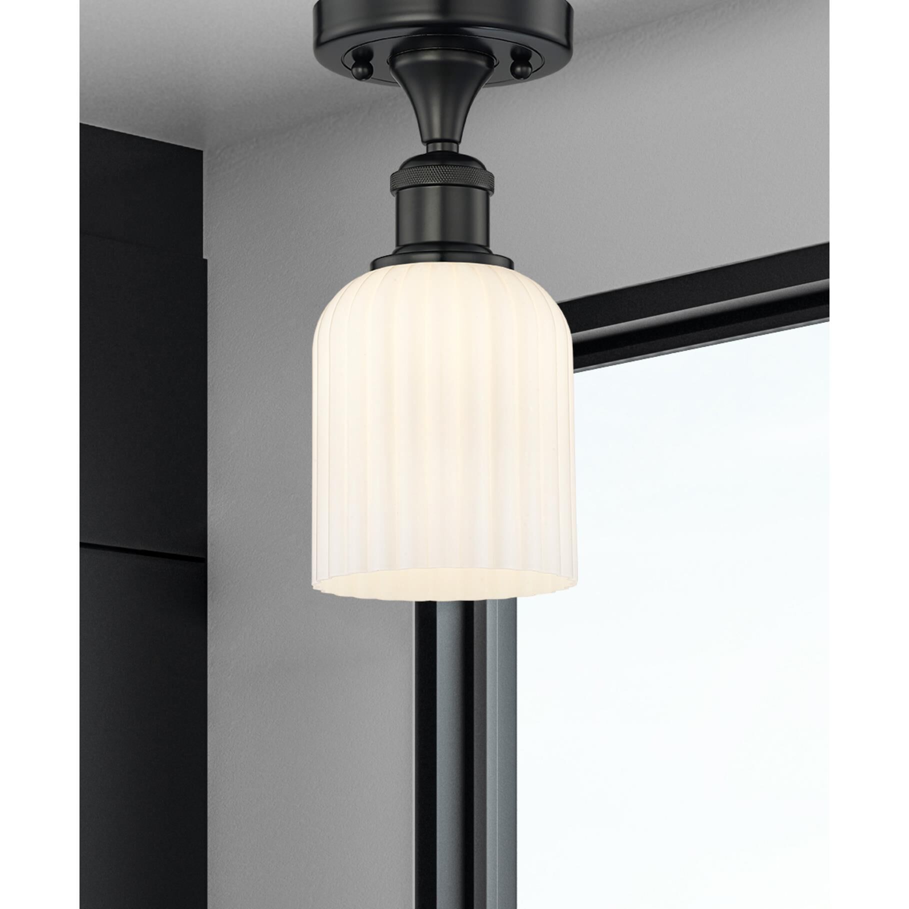 Shown in Matte Black finish and Gloss White glass