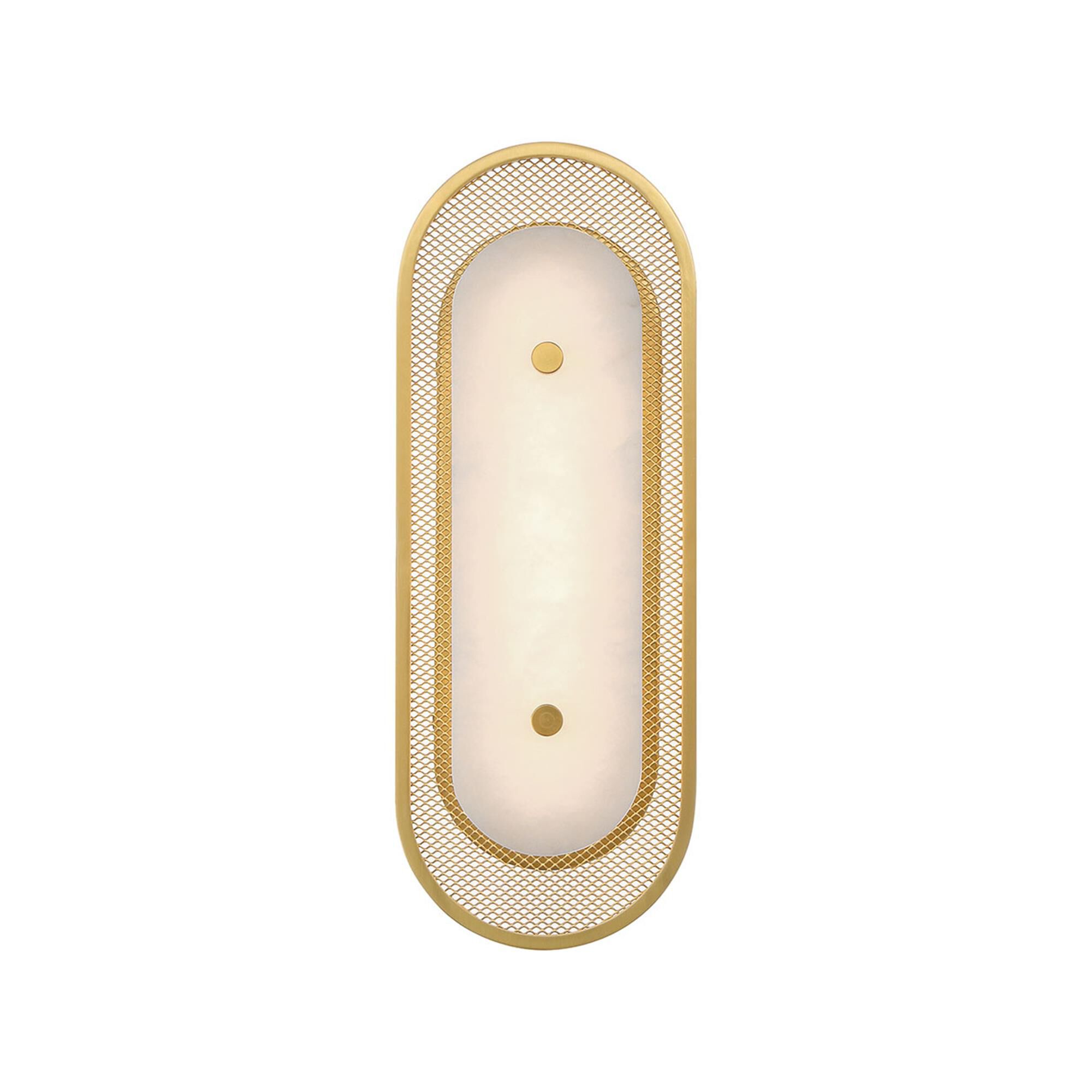 Shown in Gold finish and Alabaster glass