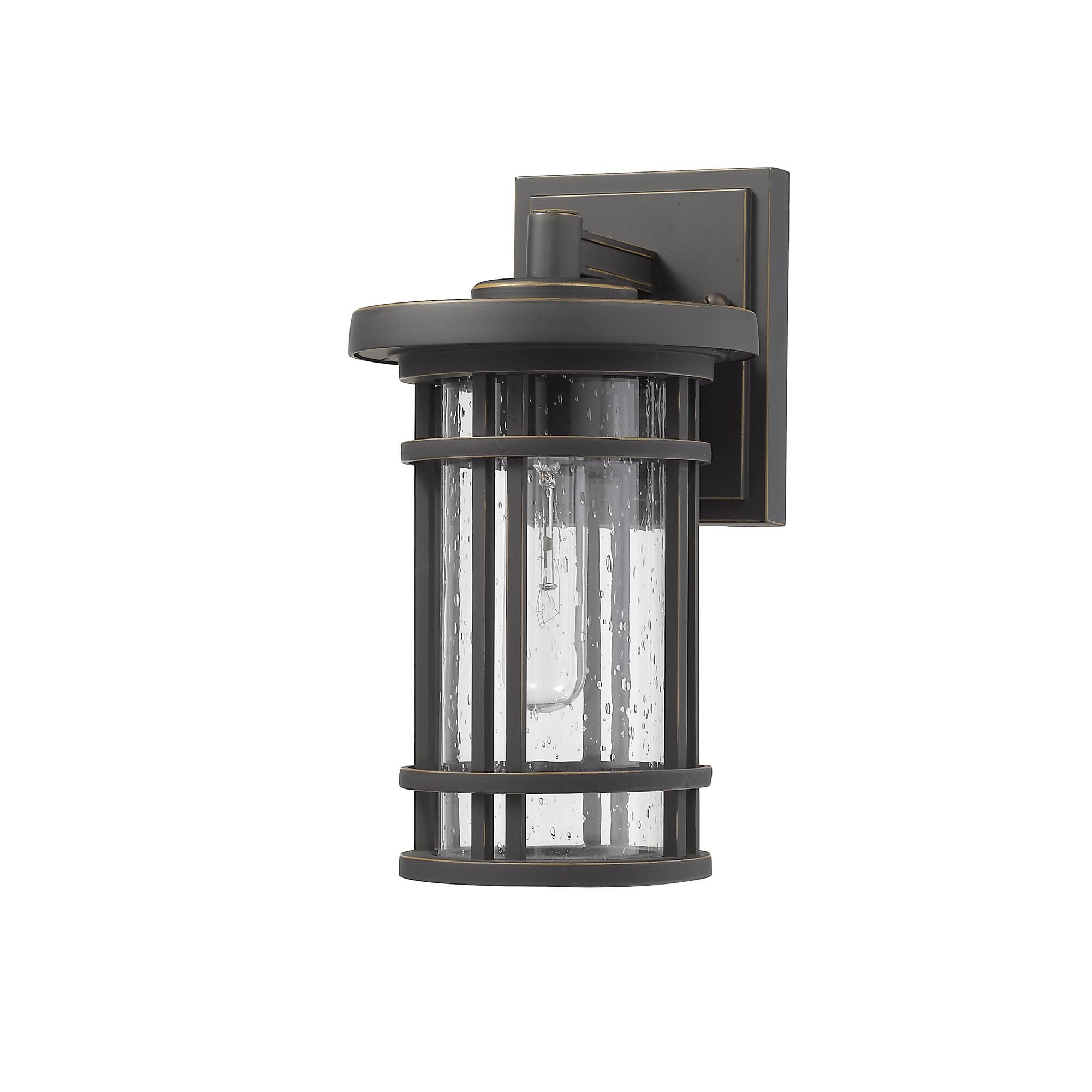 Shown in Oil Rubbed Bronze finish and Glass shade