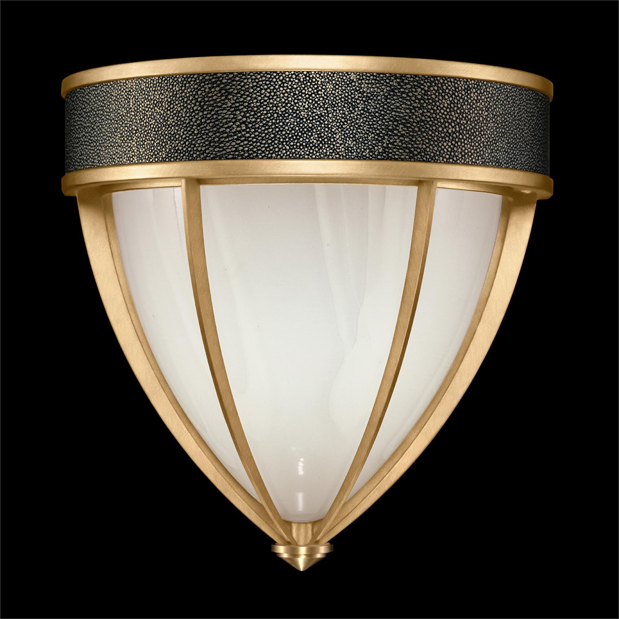 Shown in Gold Leaf and Brass  finish and Black Knight accent