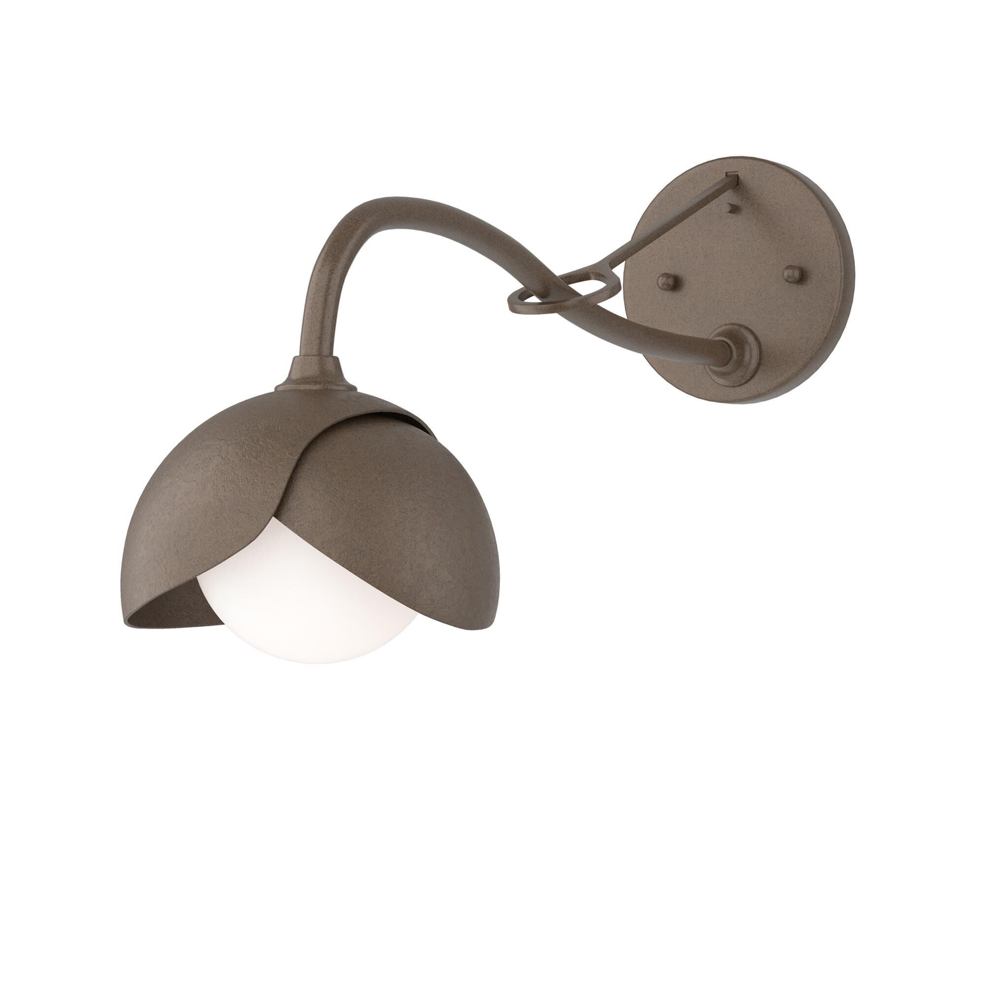 Shown in Bronze finish and Opal glass and Bronze (05) accent