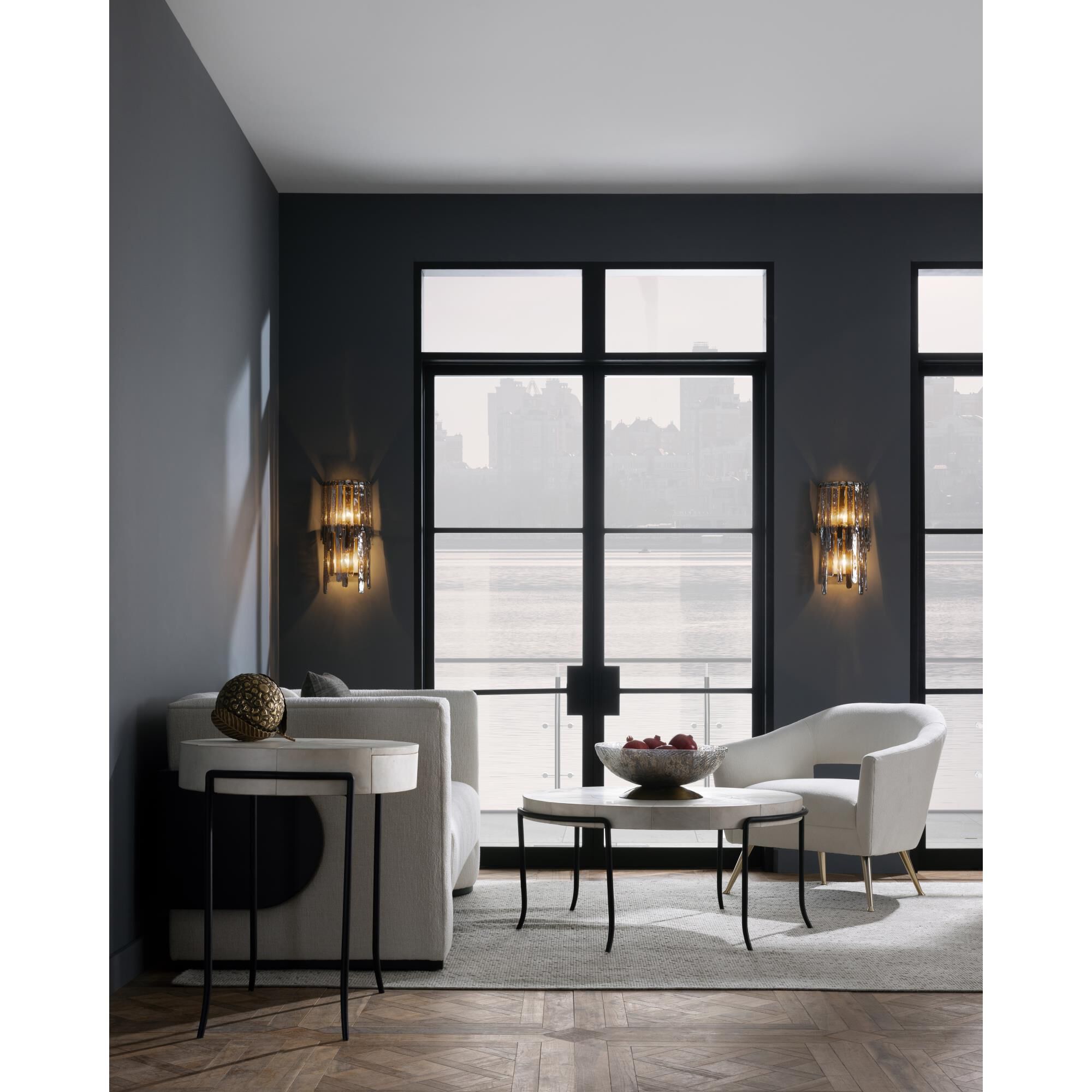 Shown in Blue Smoke Luster finish and Blue Smoke Luster glass