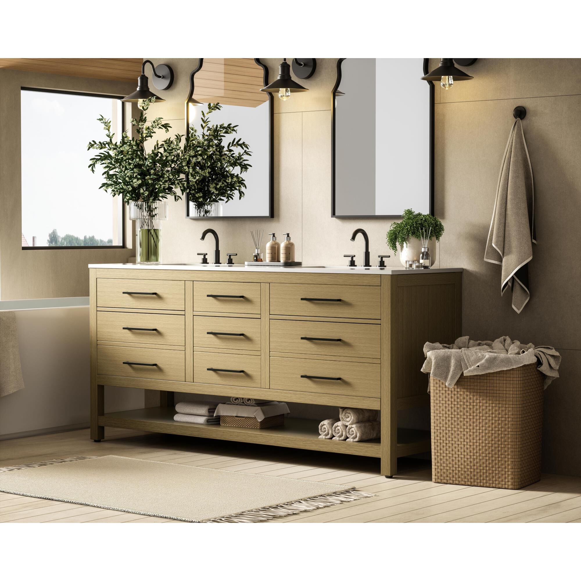 Karson 72 Inch Bath Vanity by Elegant Dcor