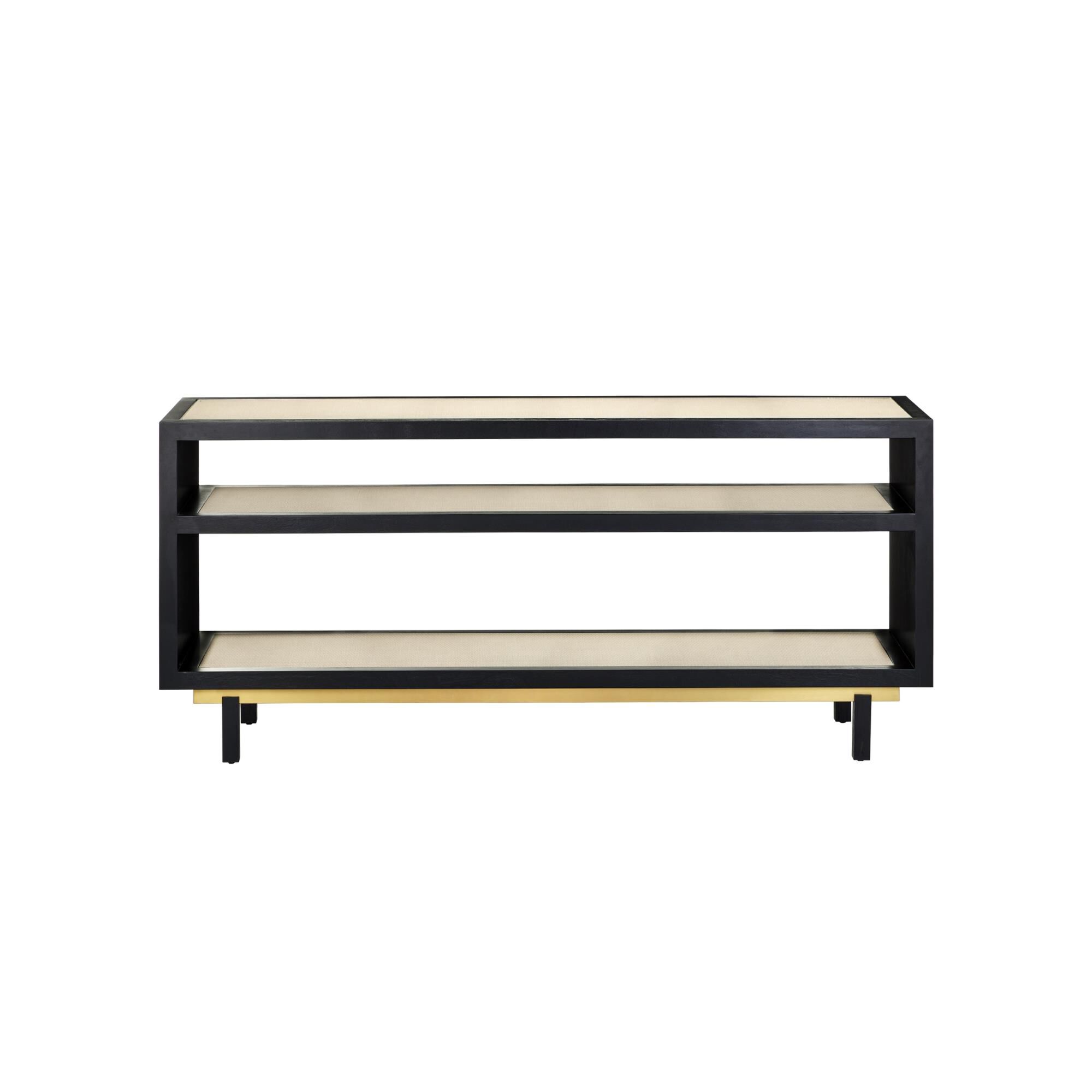 Shown in Ivory, Black, Brushed Brass, Clear finish