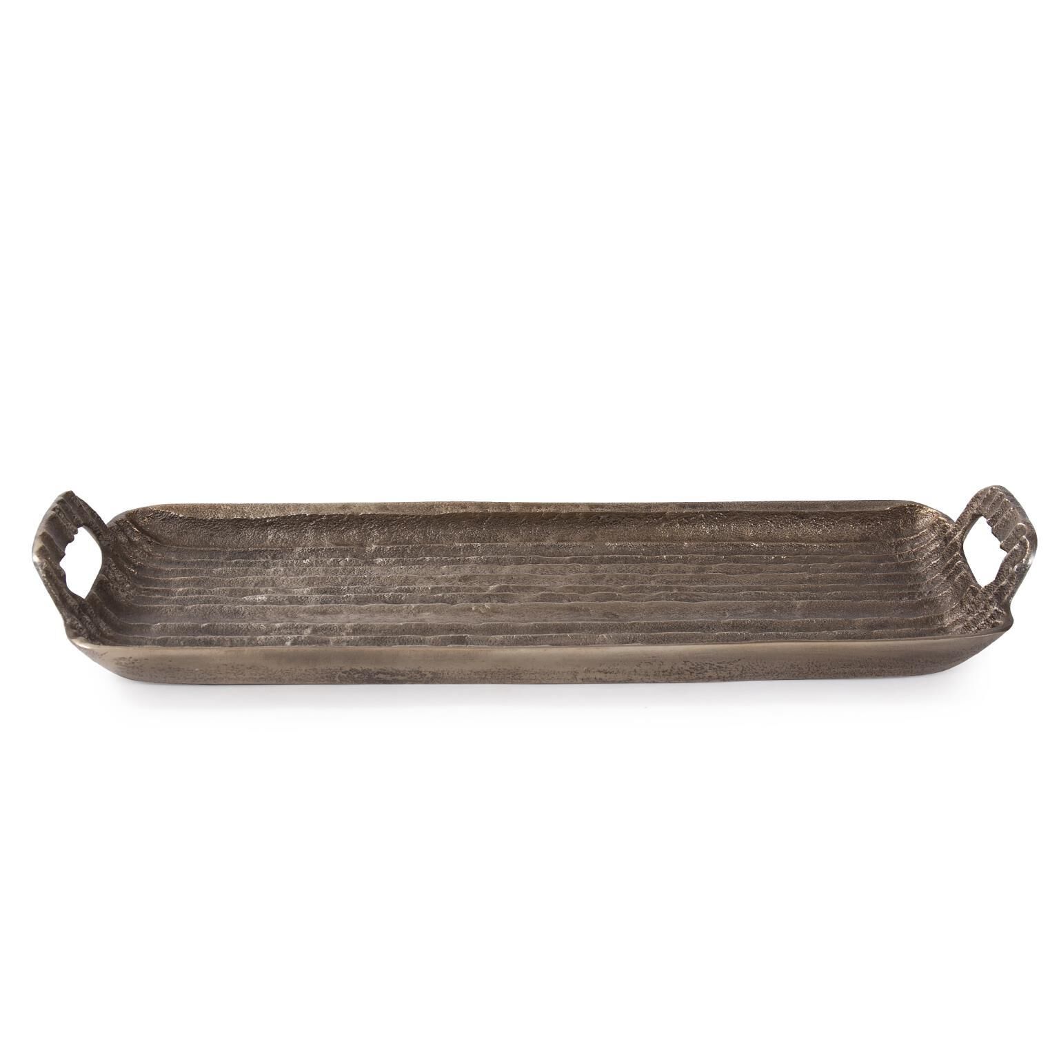 Organic Grooved Tray by Howard Elliott Collection